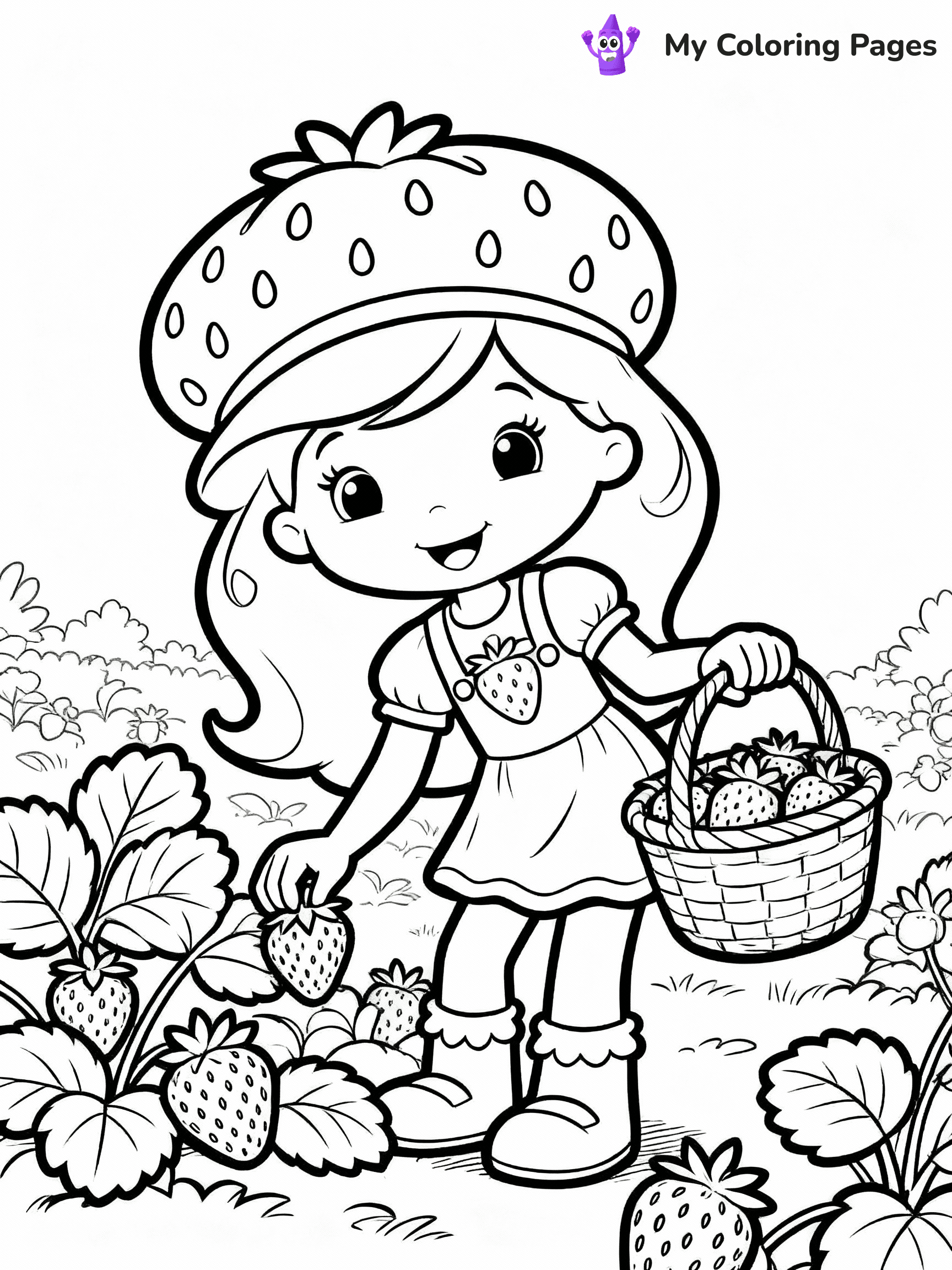Strawberry Shortcake Coloring Pages - 1