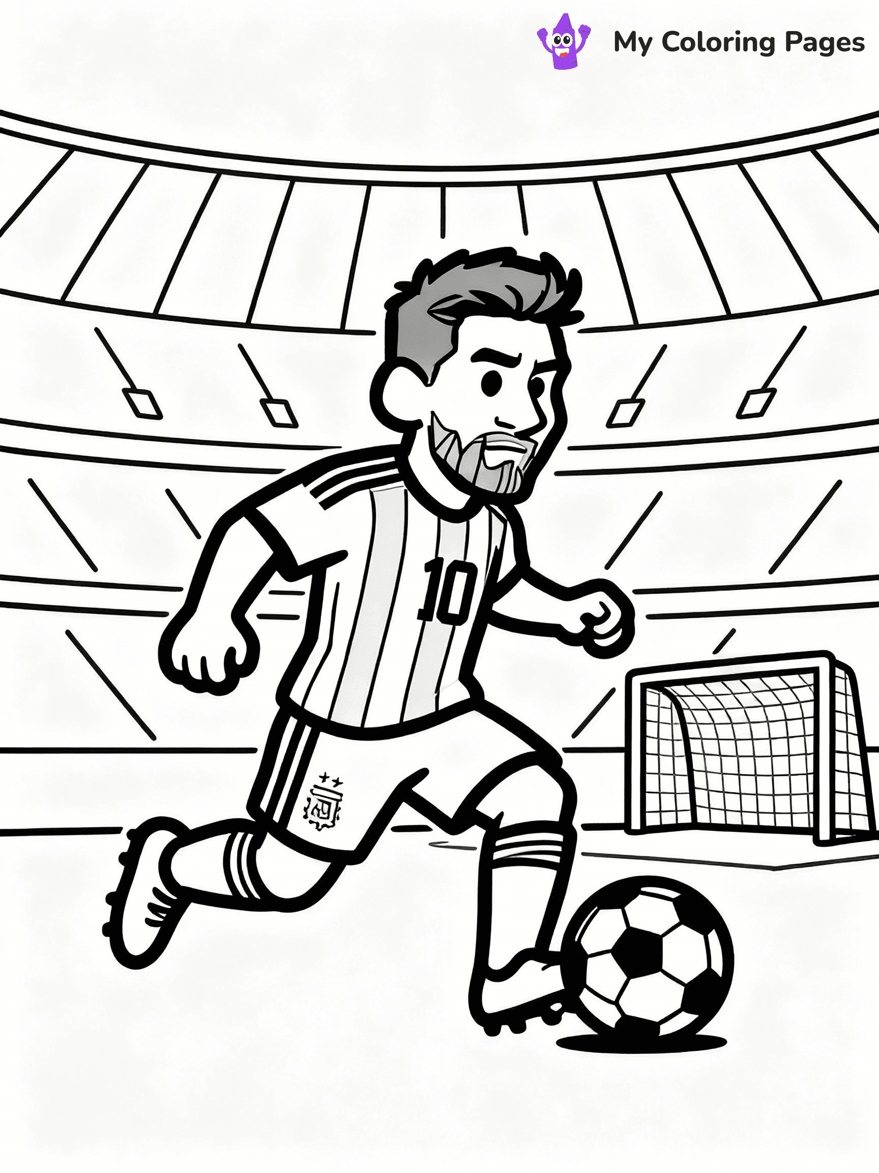 Messi Coloring Pages - 44