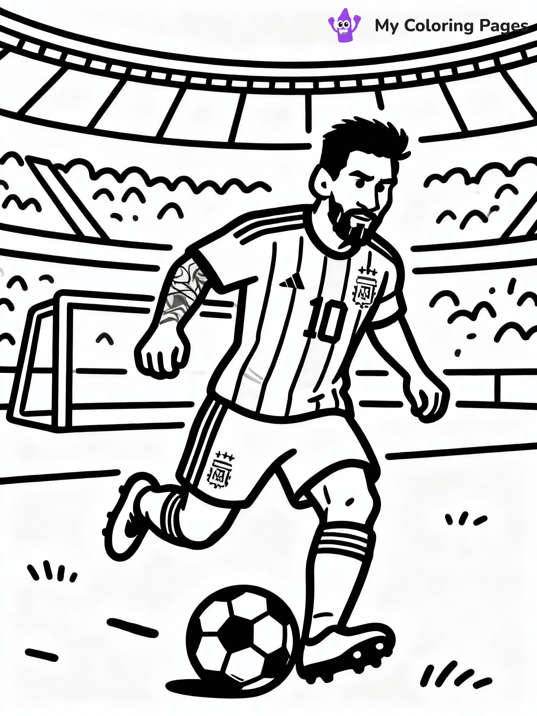 Messi Coloring Pages - 43