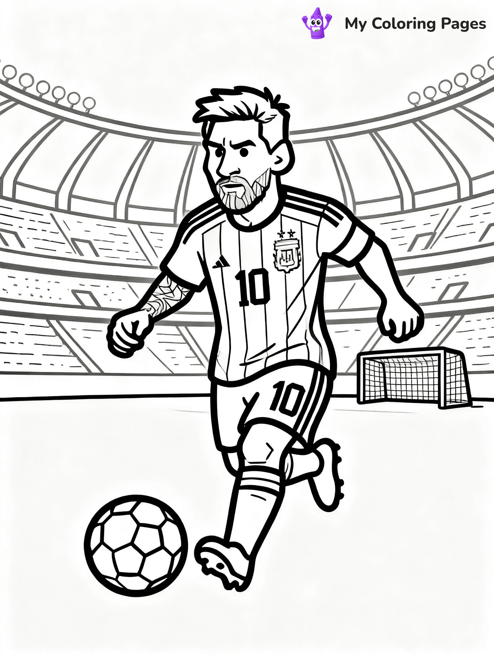 Messi Coloring Pages - 41
