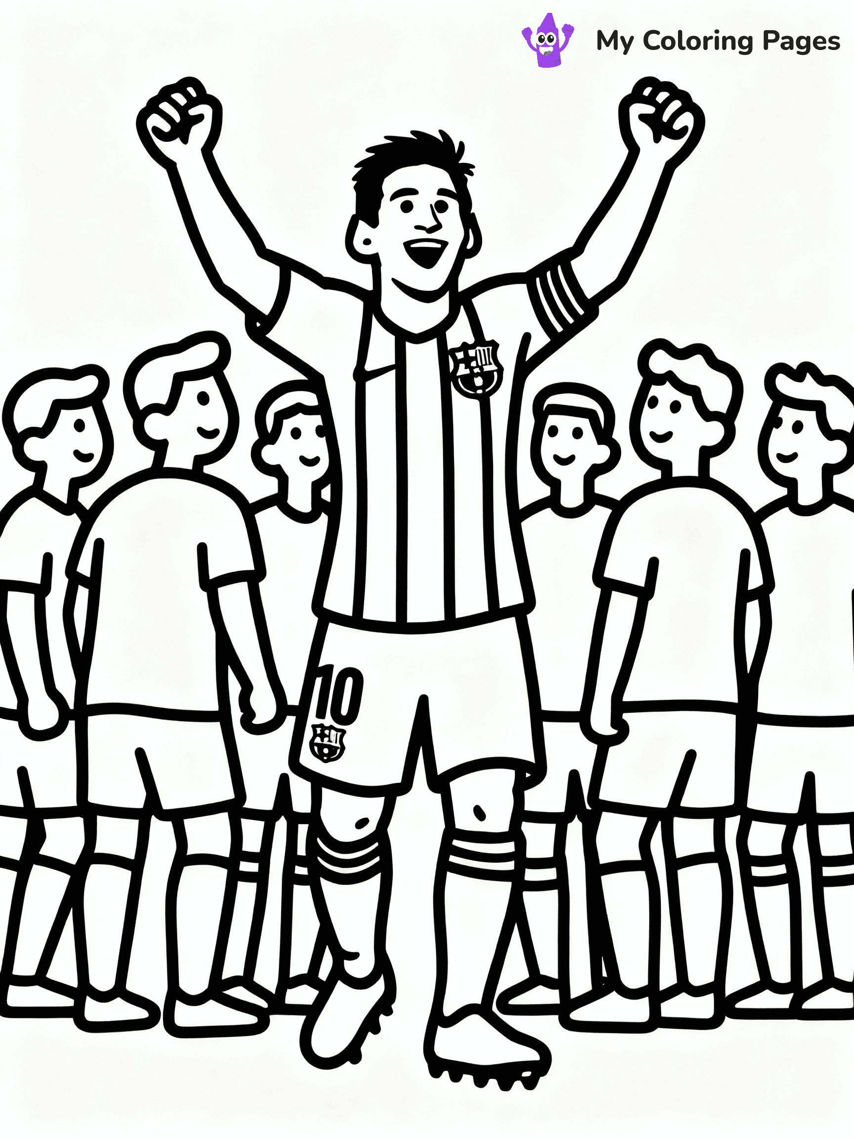 Messi Coloring Pages - 39