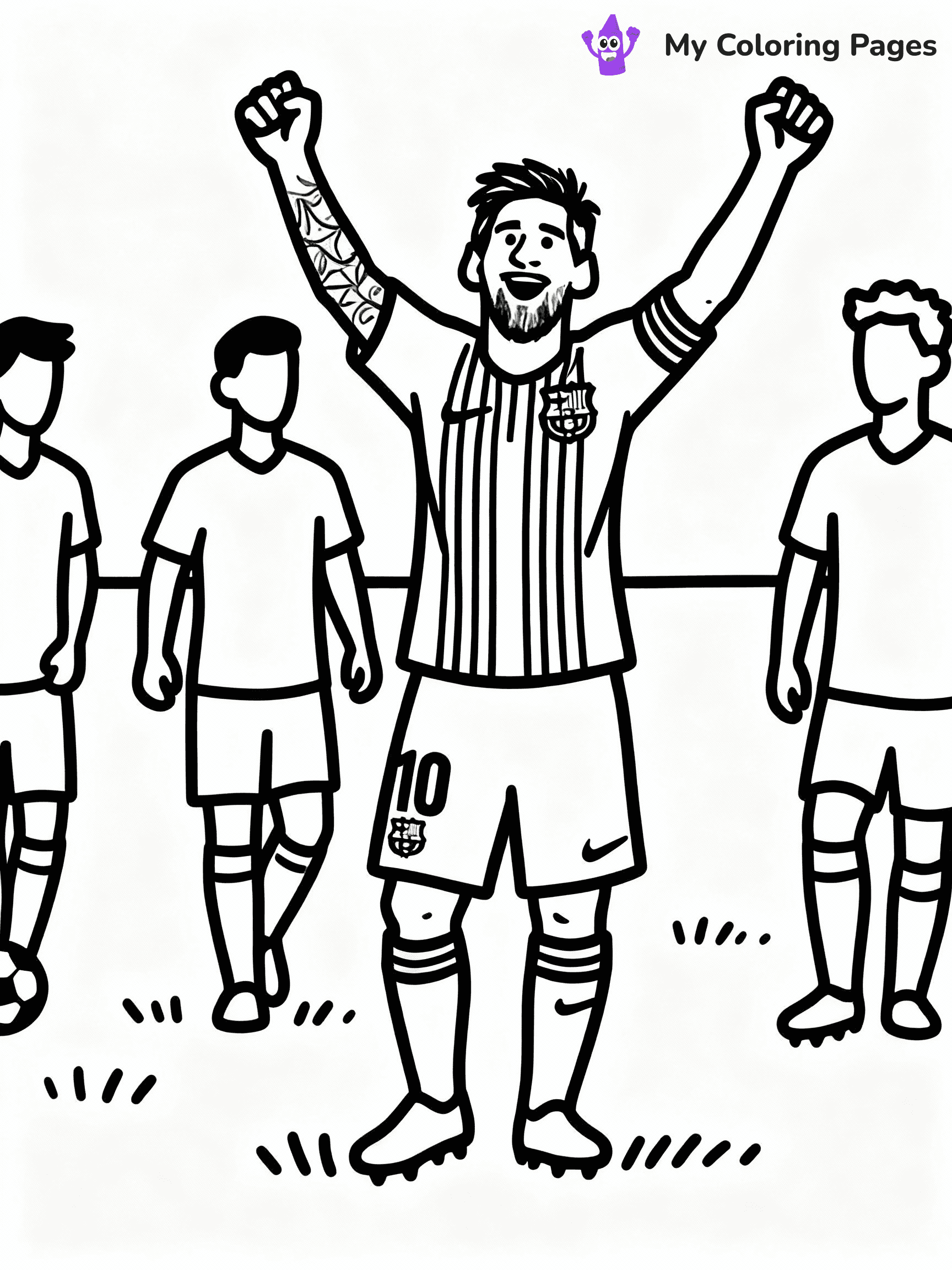 Messi Coloring Pages - 37