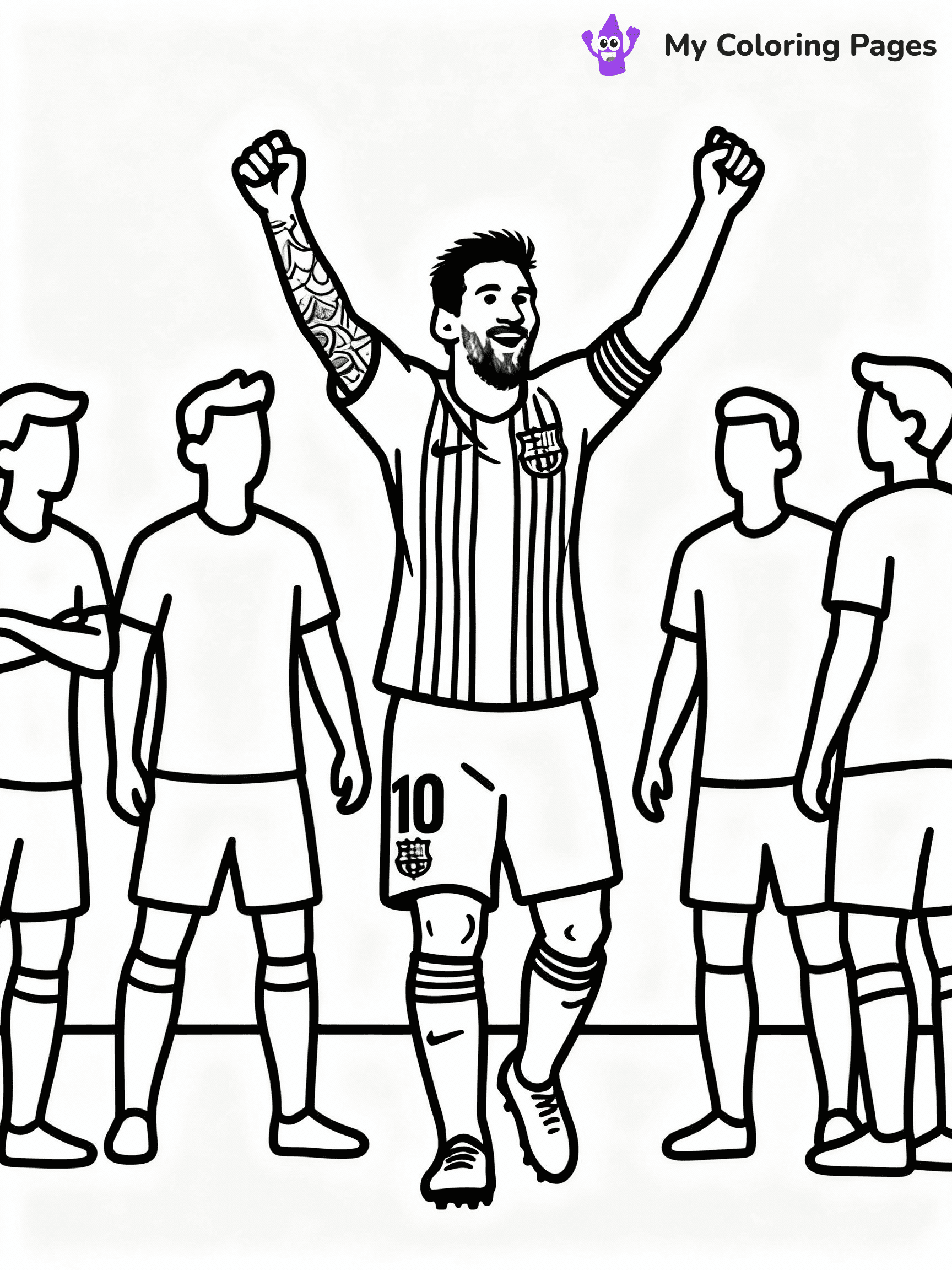 Messi Coloring Pages - 34