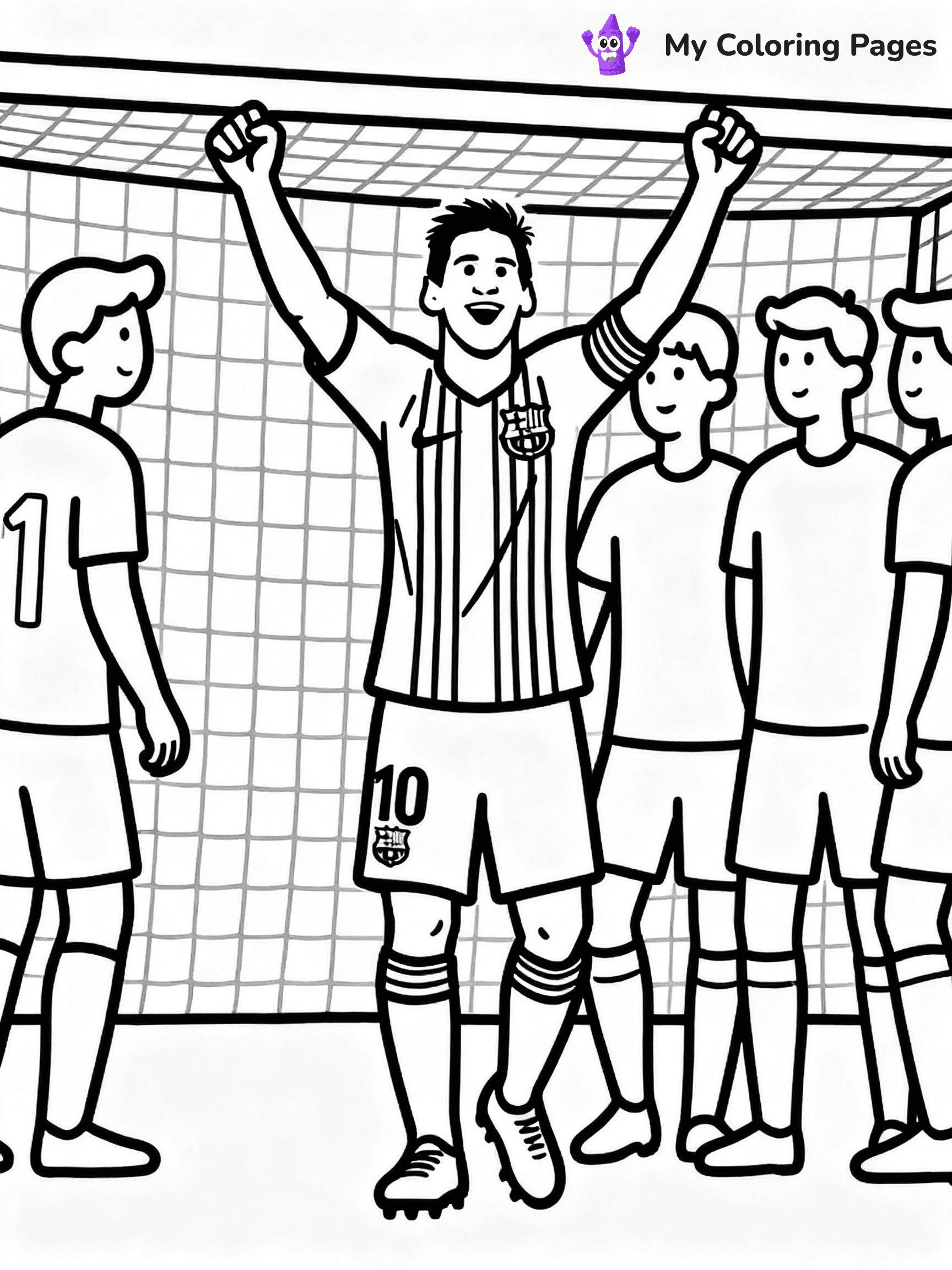 Messi Coloring Pages - 33