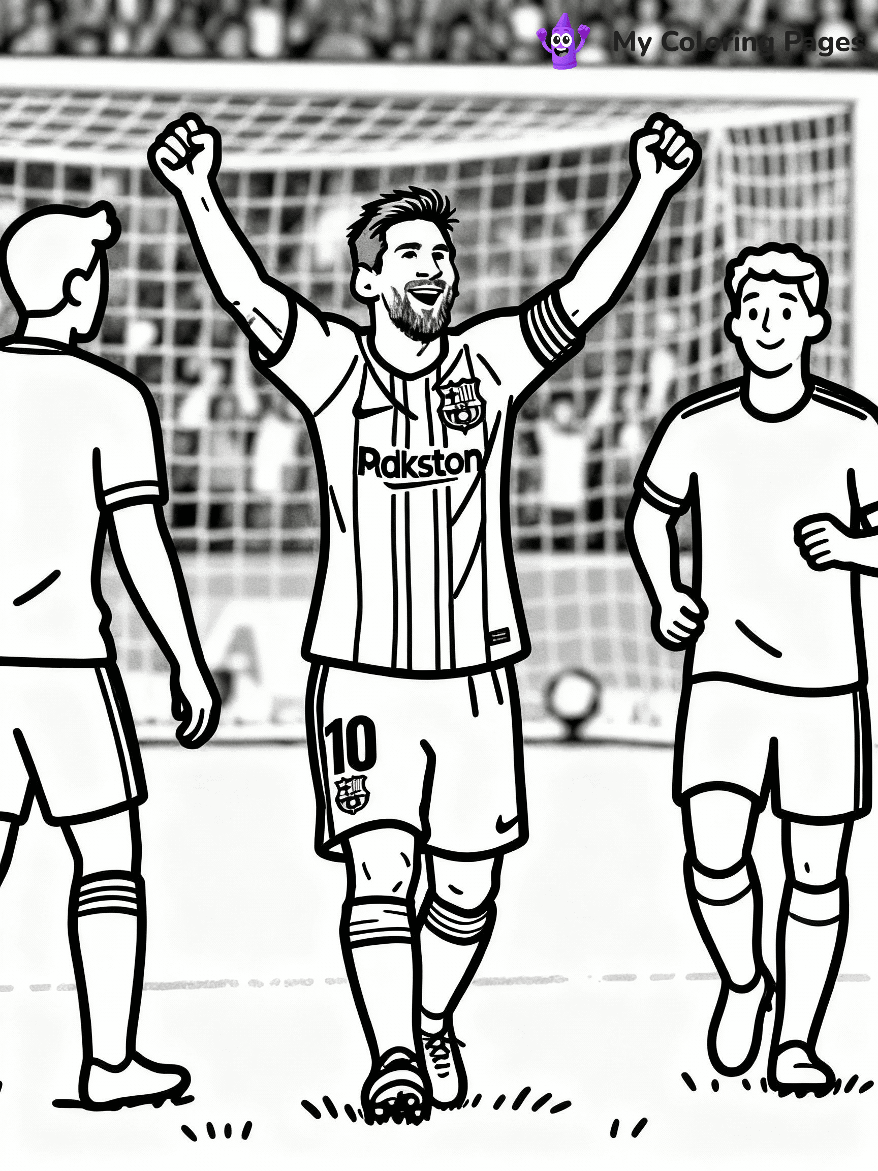 Messi Coloring Pages - 32