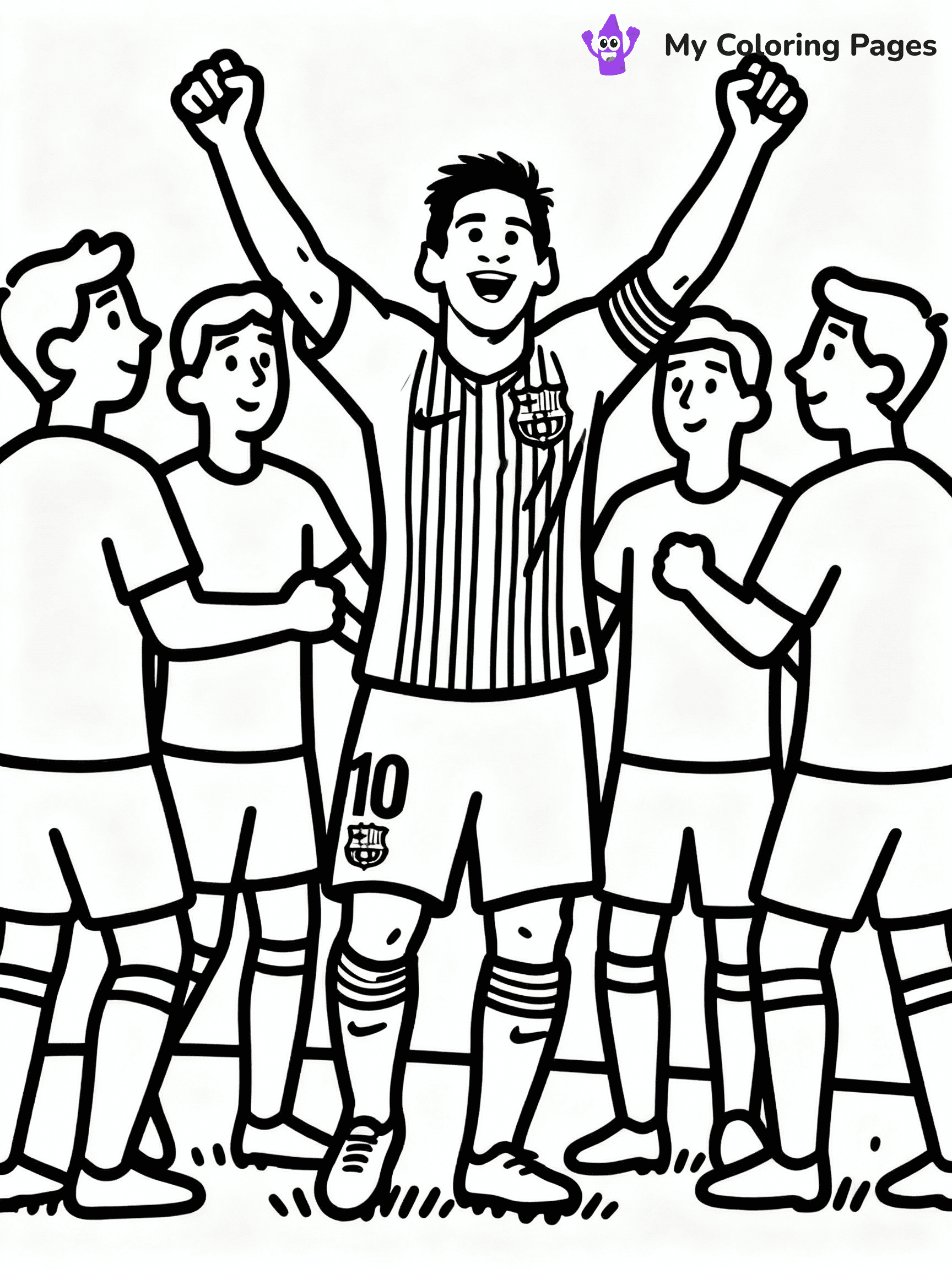 Messi Coloring Pages - 31