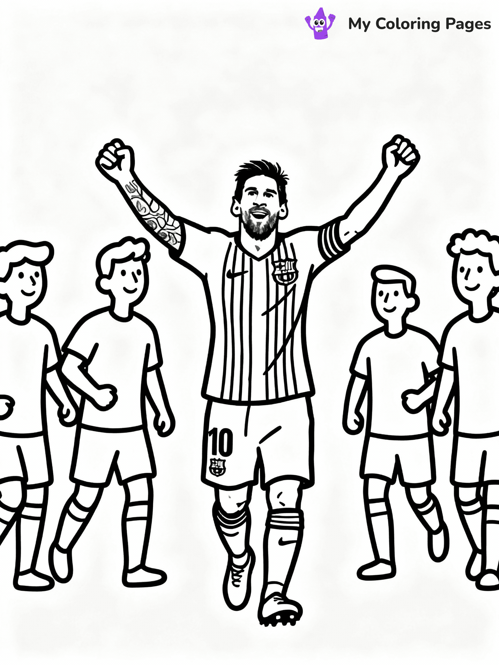 Messi Coloring Pages - 30