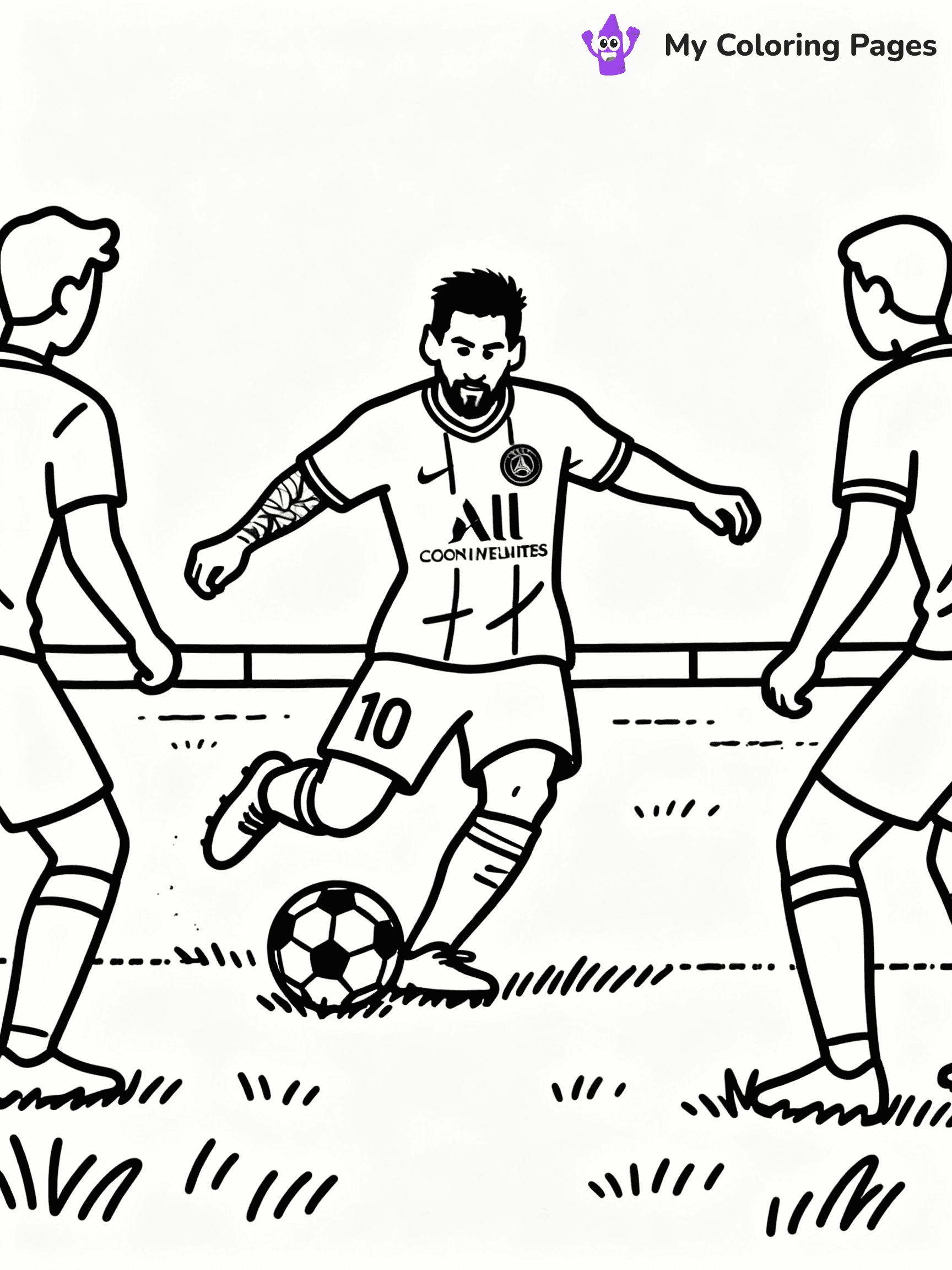 Messi Coloring Pages - 29