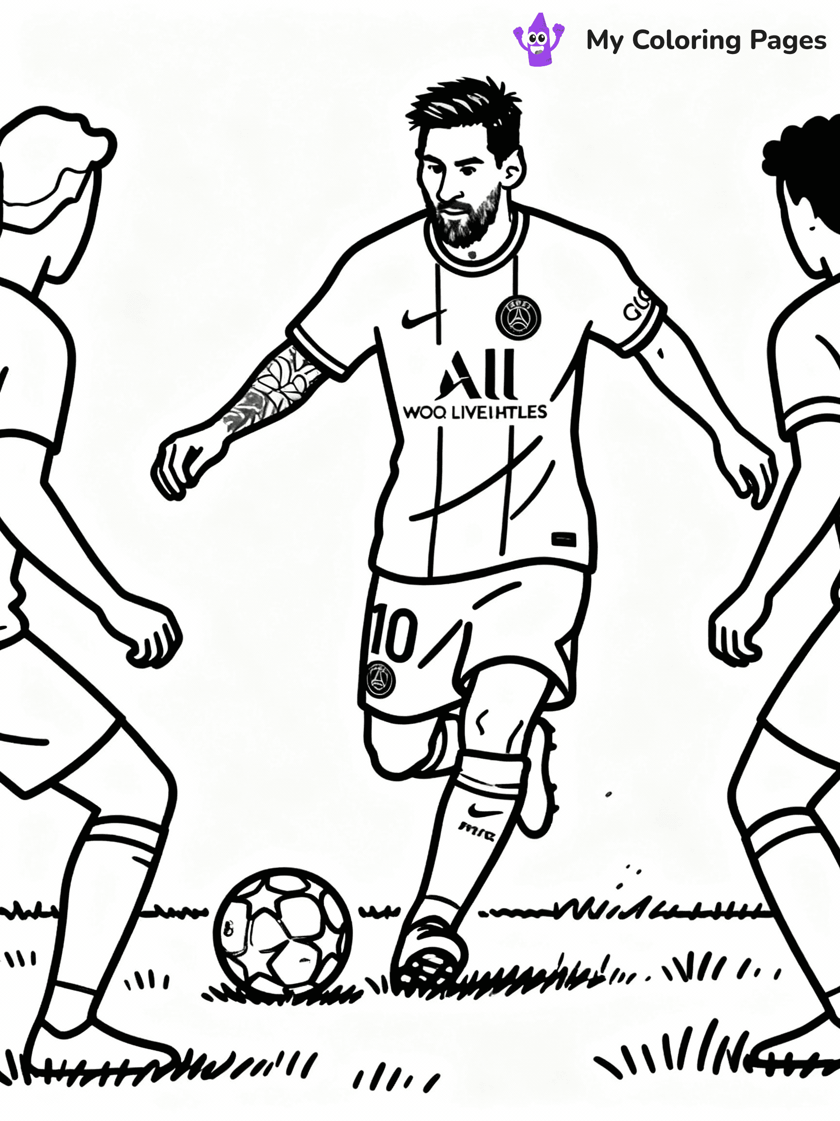 Messi Coloring Pages - 27