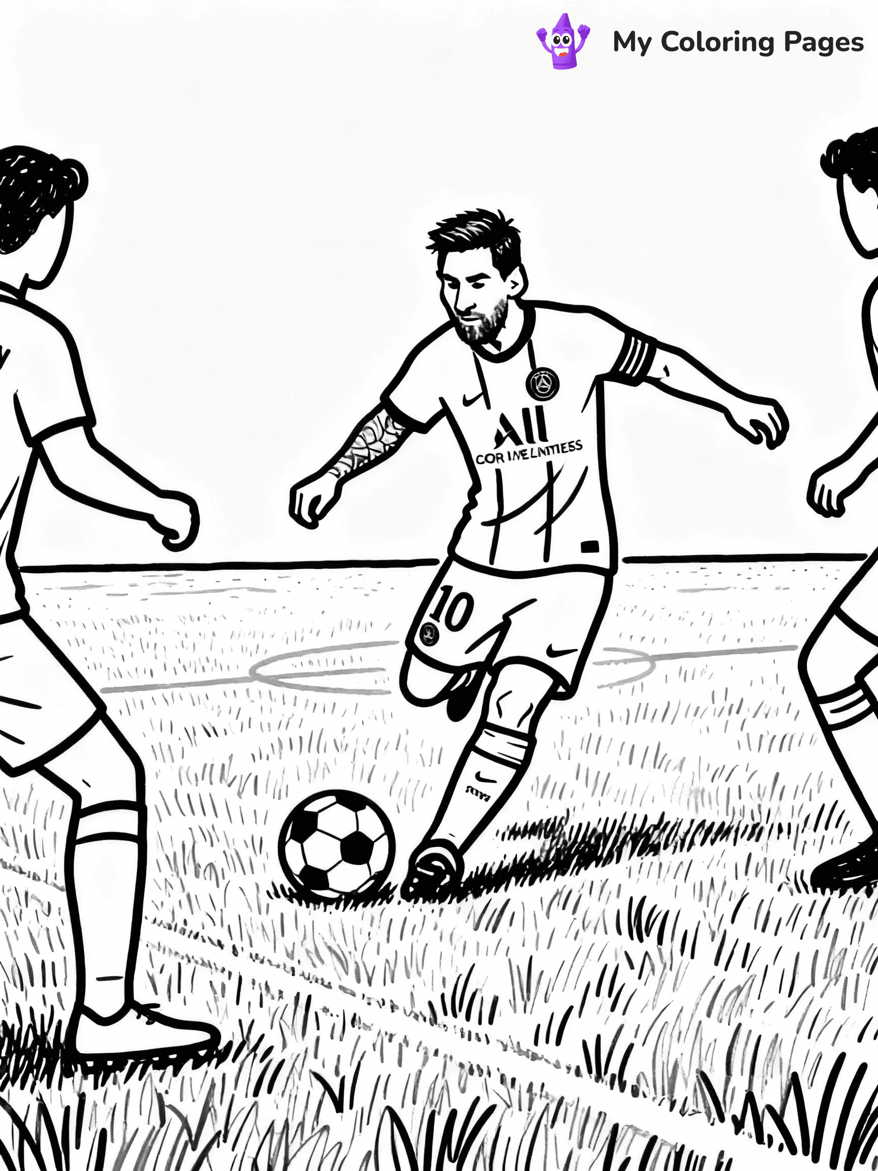Messi Coloring Pages - 26