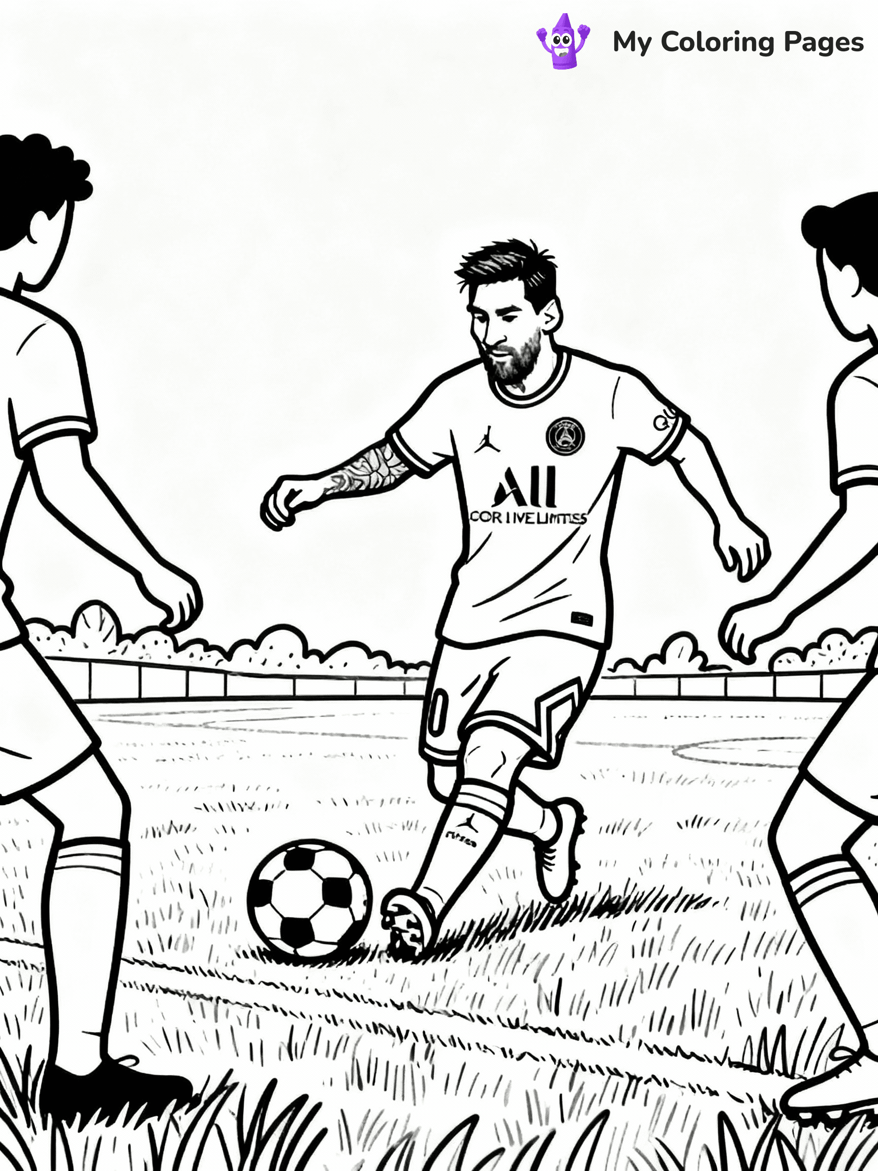 Messi Coloring Pages - 24
