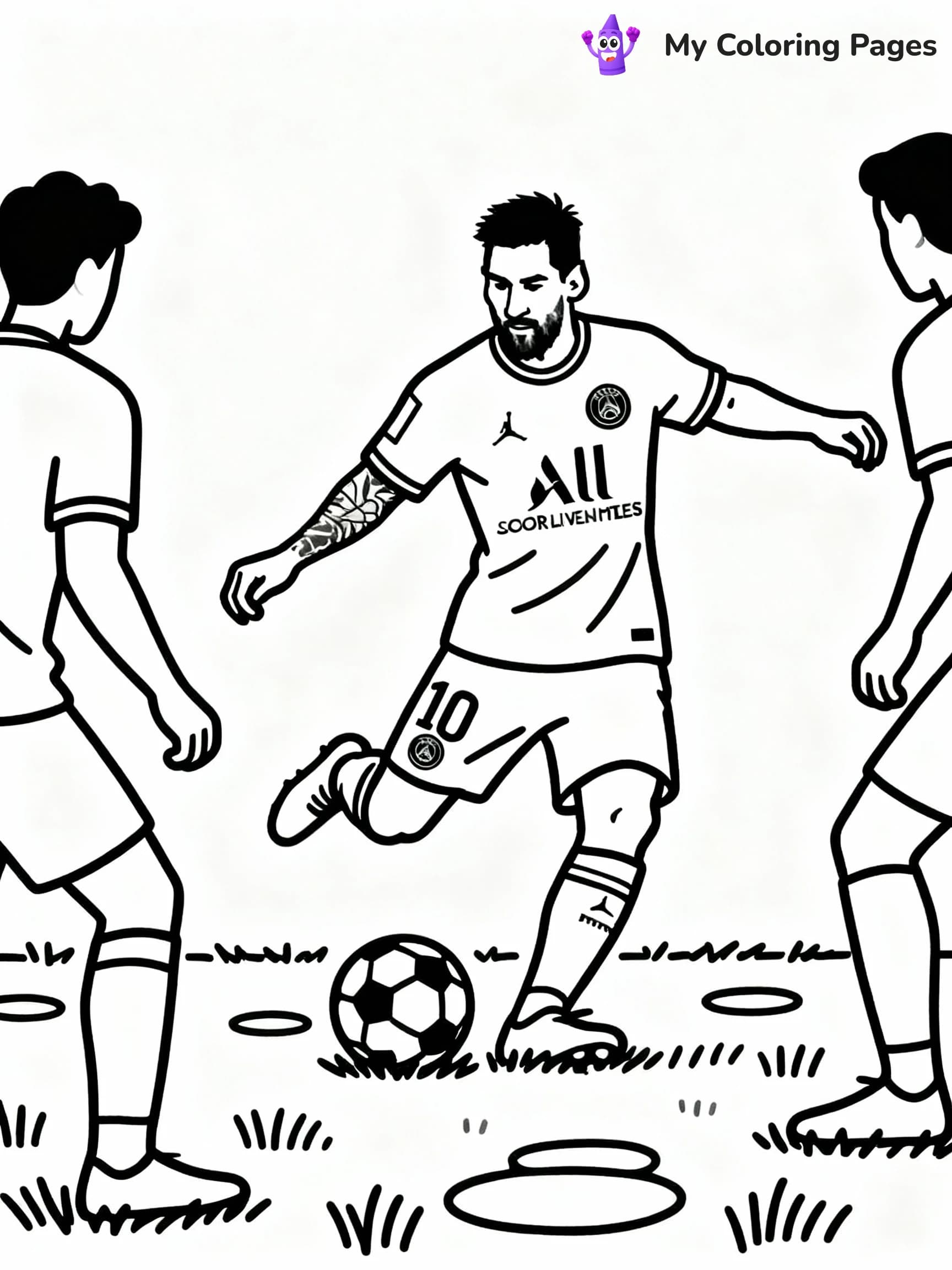 Messi Coloring Pages - 23