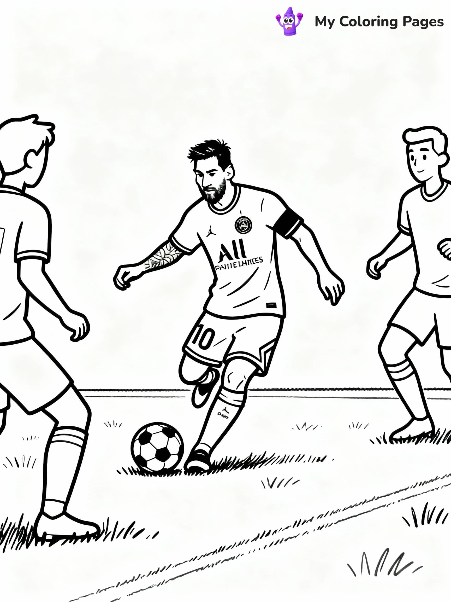 Messi Coloring Pages - 22