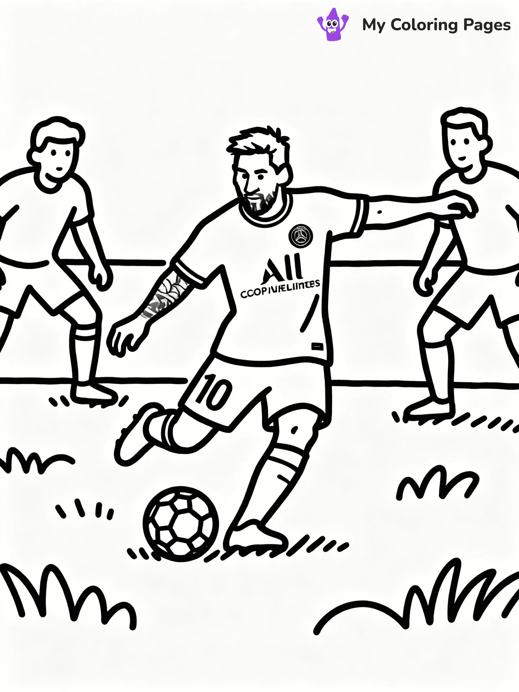 Messi Coloring Pages - 18