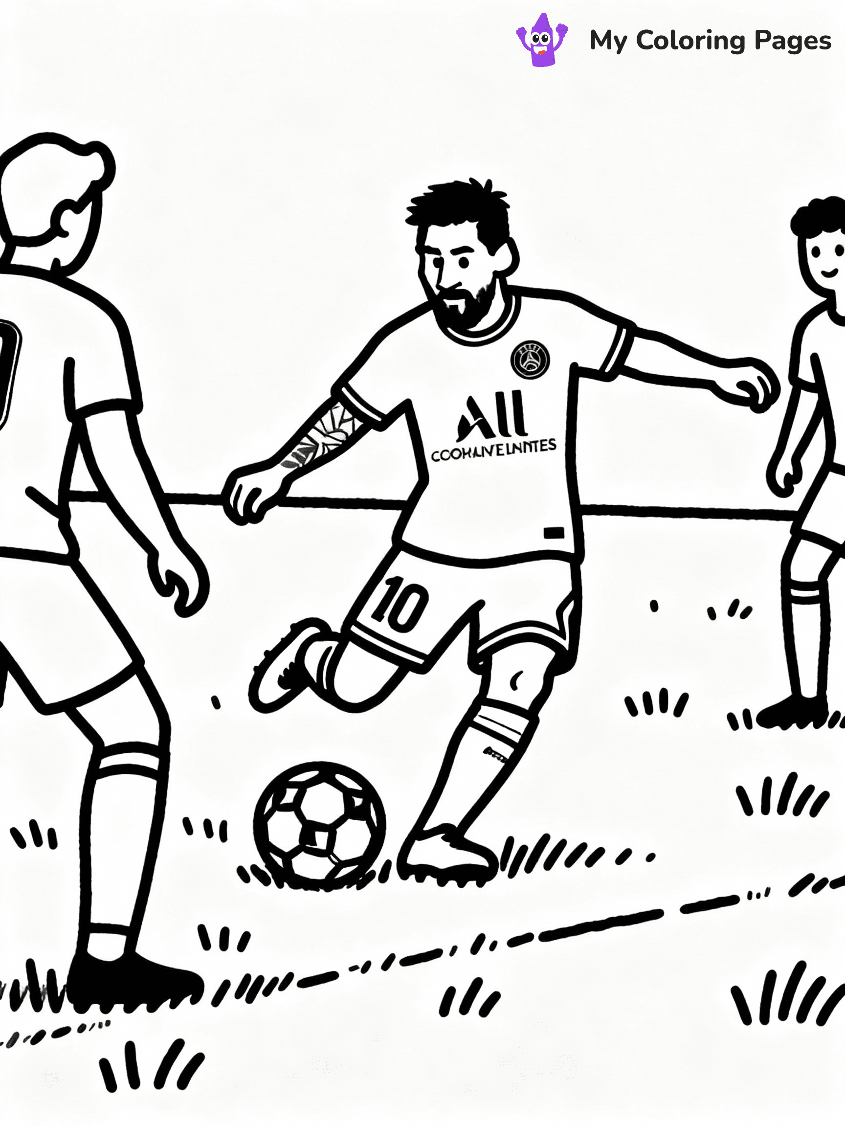 Messi Coloring Pages - 17