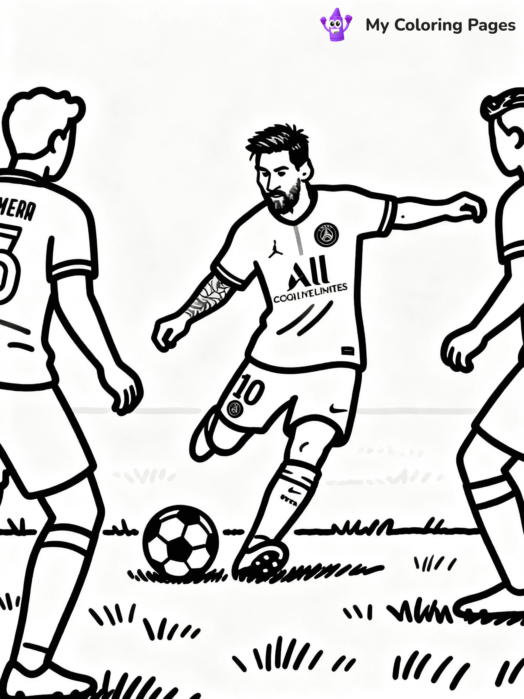 Messi Coloring Pages - 16