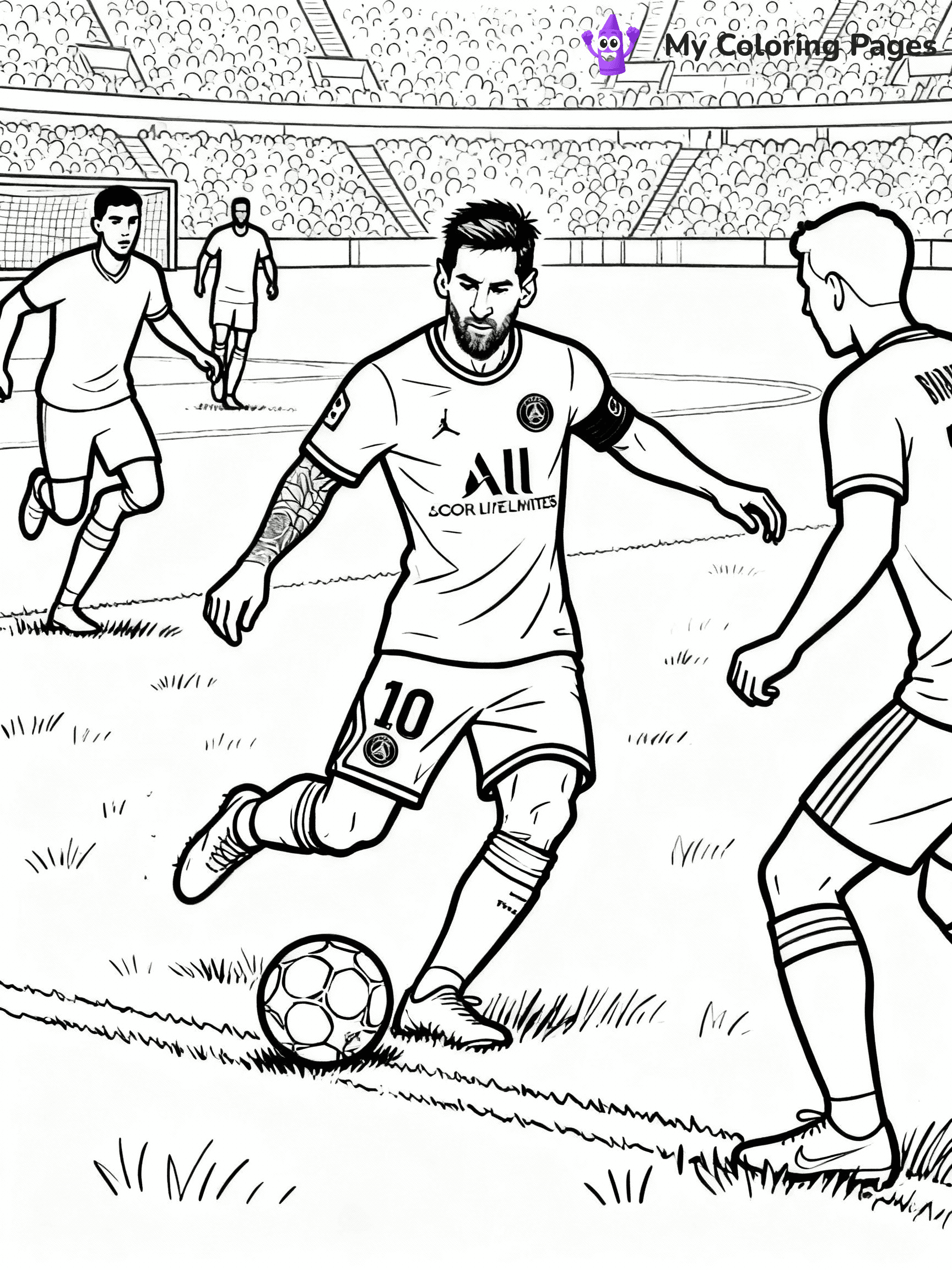 Messi Coloring Pages - 15