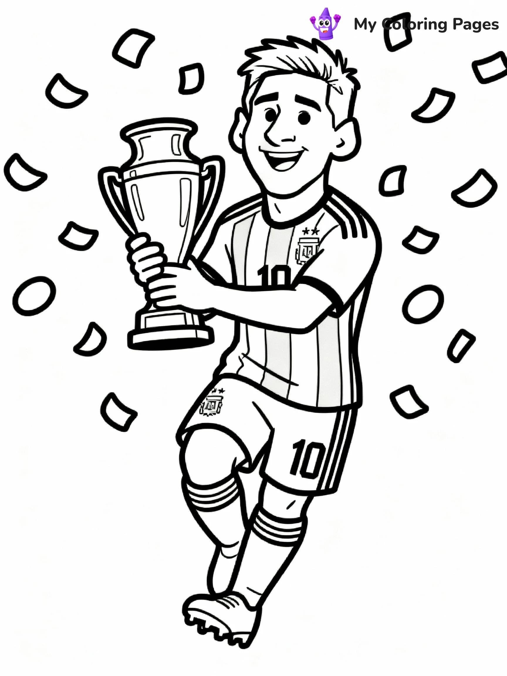 Messi Coloring Pages - 14