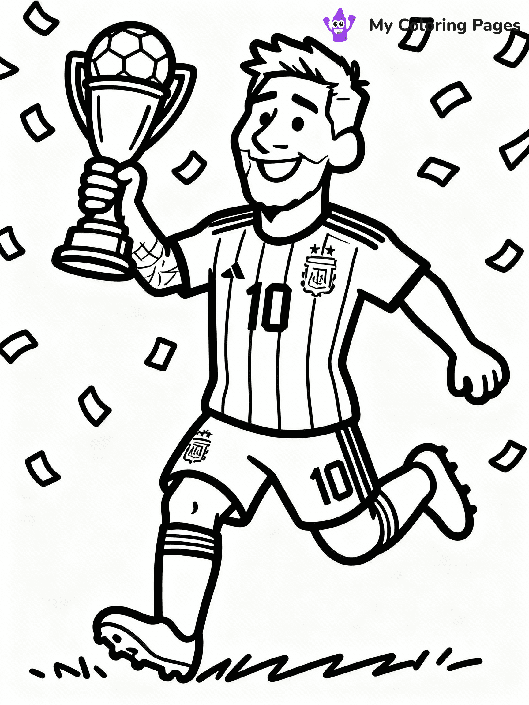 Messi Coloring Pages - 13