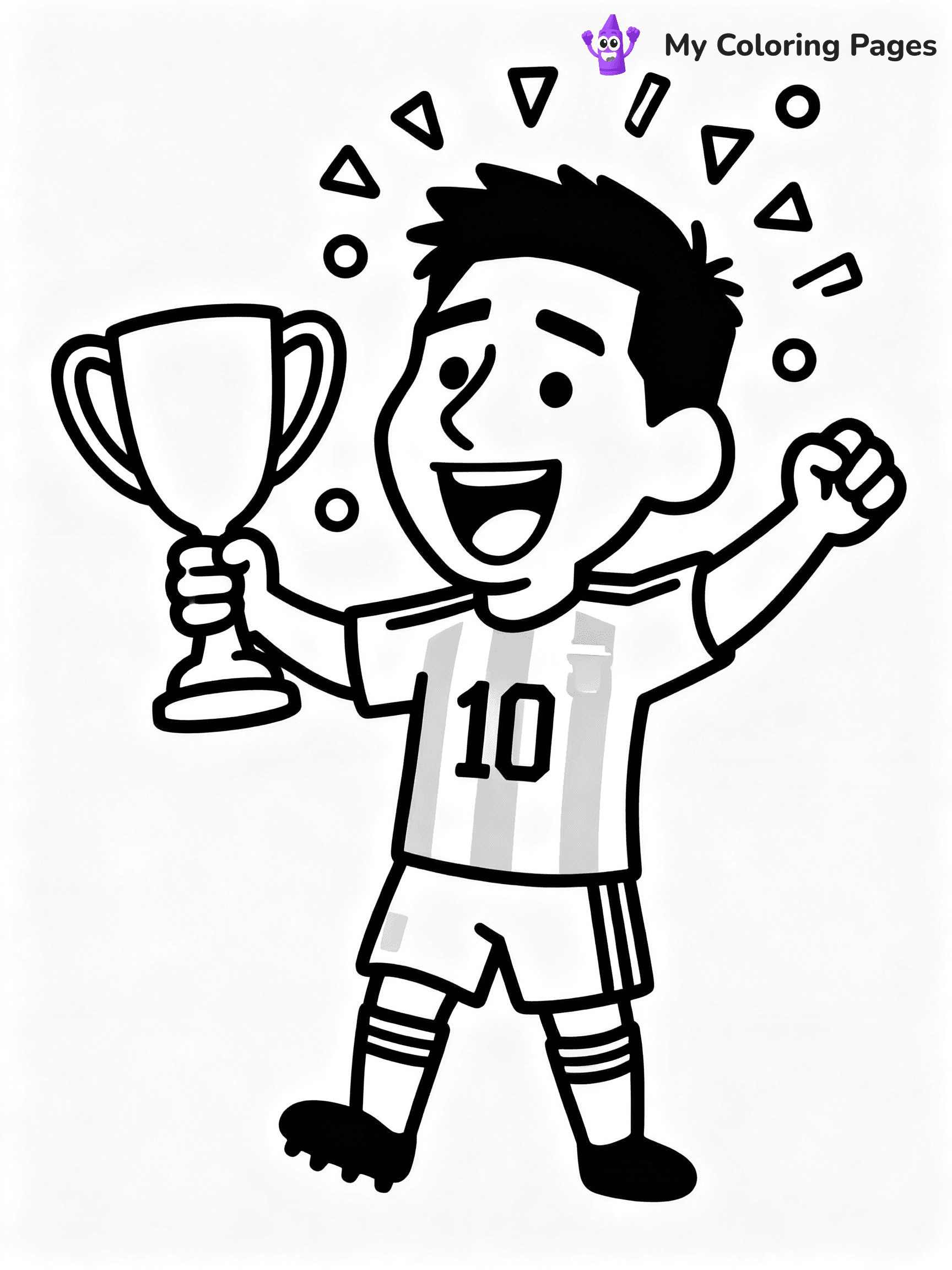 Messi Coloring Pages - 12