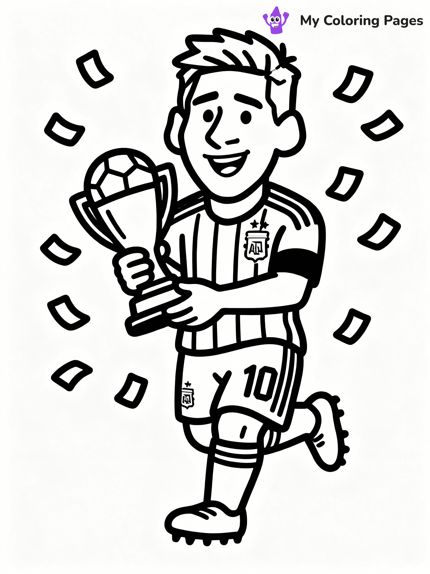Messi Coloring Pages - 10