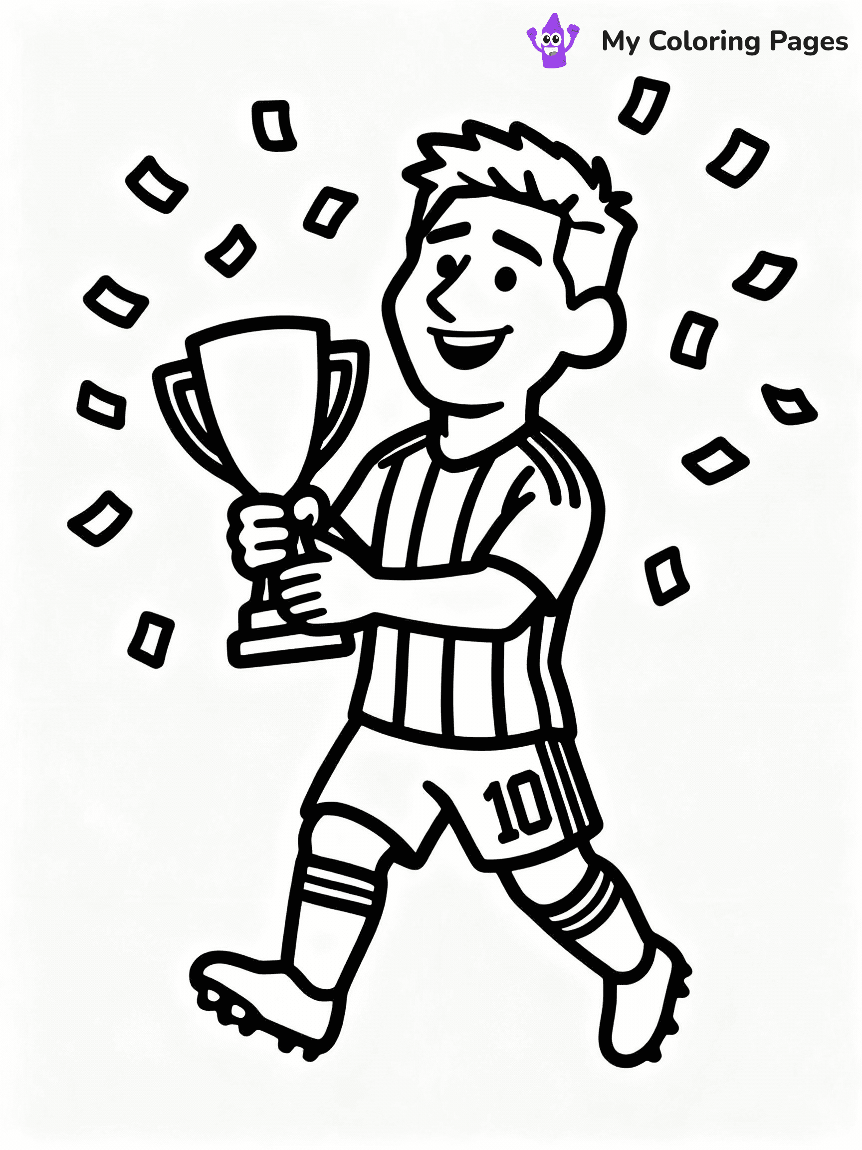 Messi Coloring Pages - 8