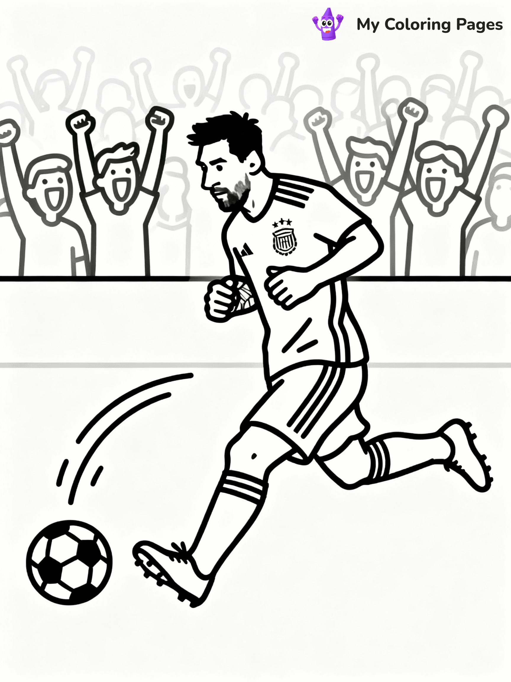Messi Coloring Pages - 6