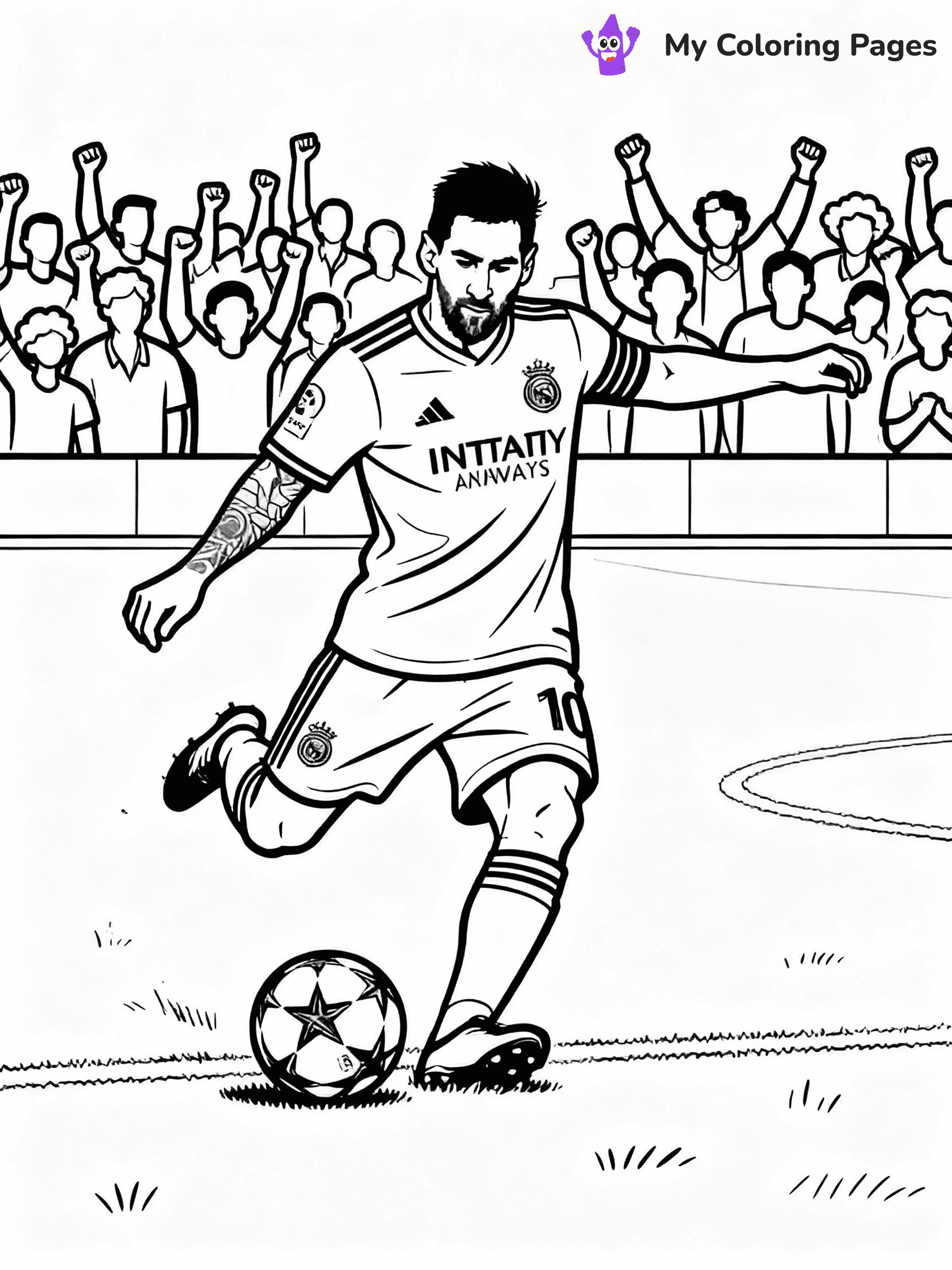 Messi Coloring Pages - 4