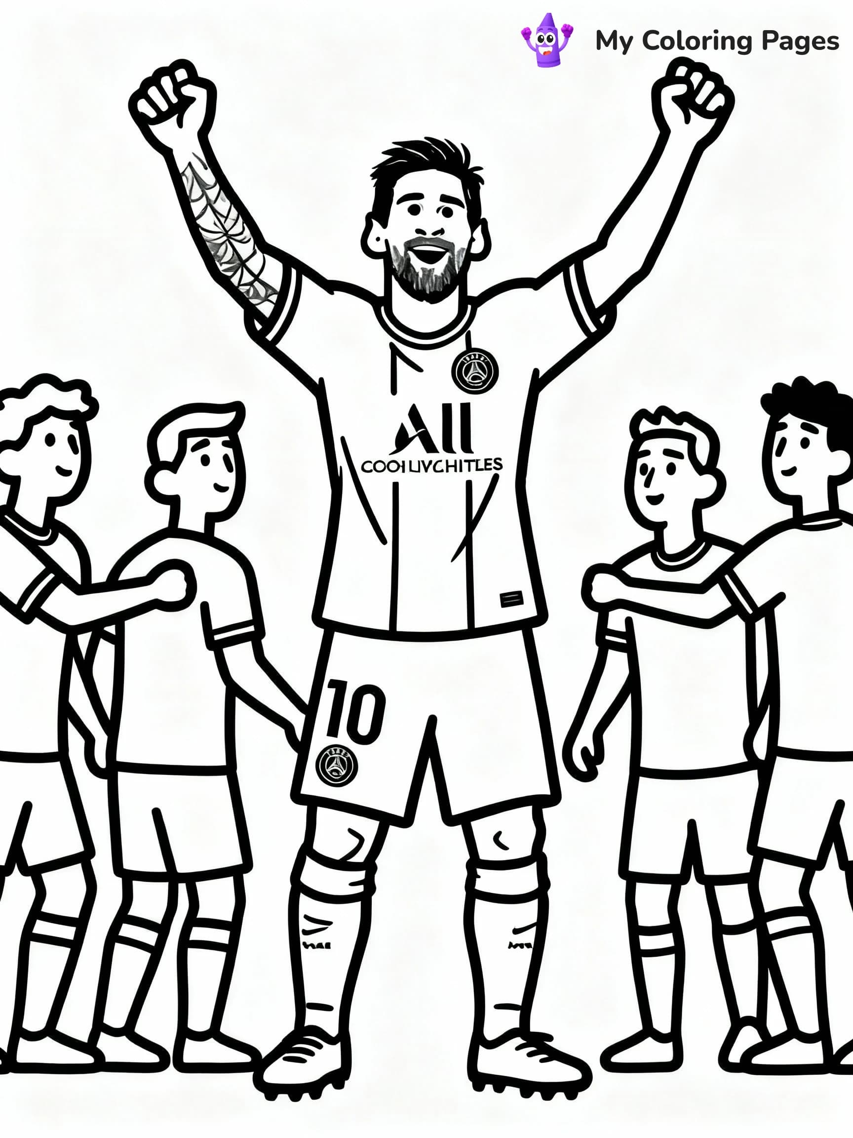 Messi Coloring Pages - 1