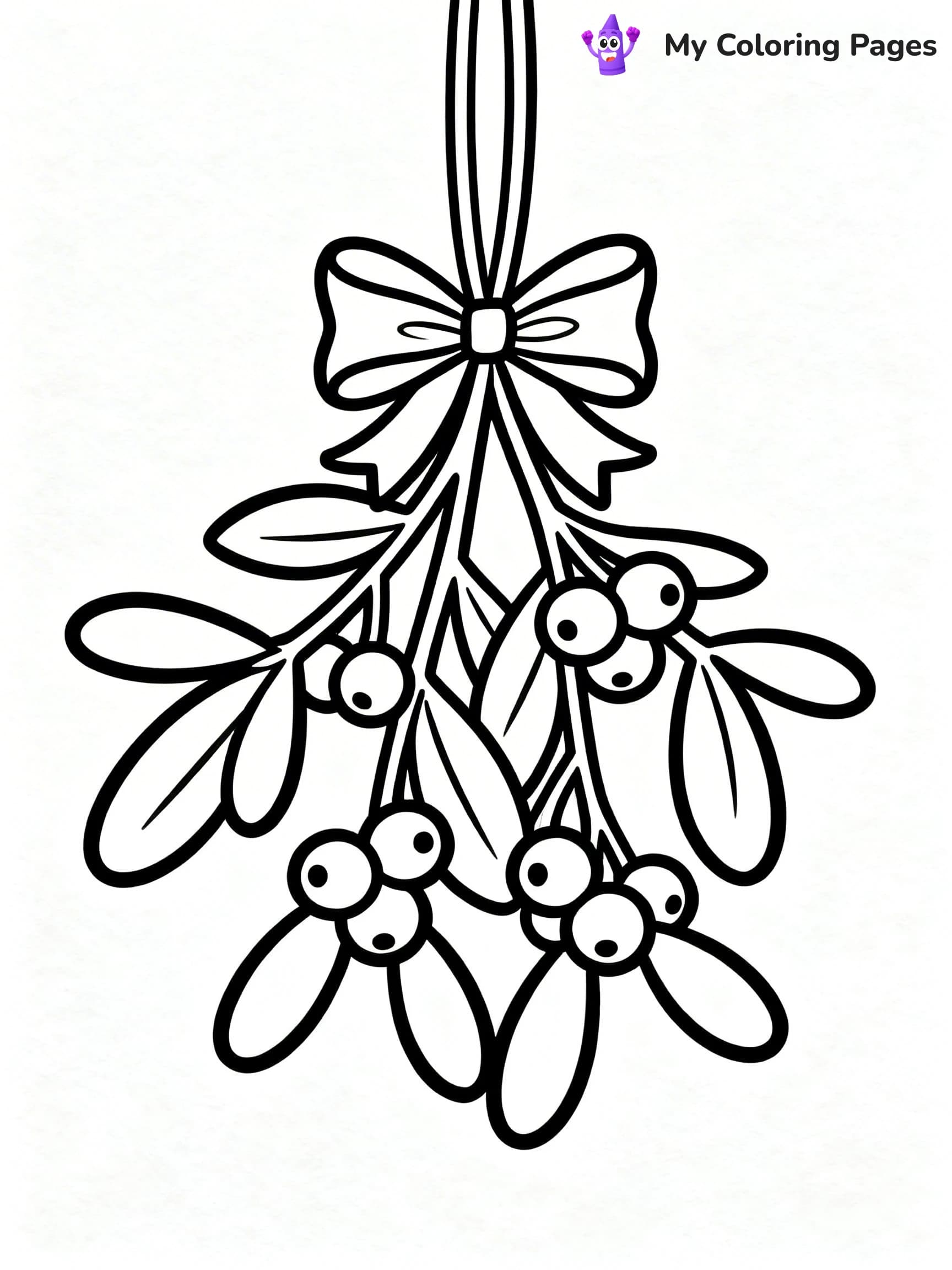 Mistletoe Coloring Pages - 24
