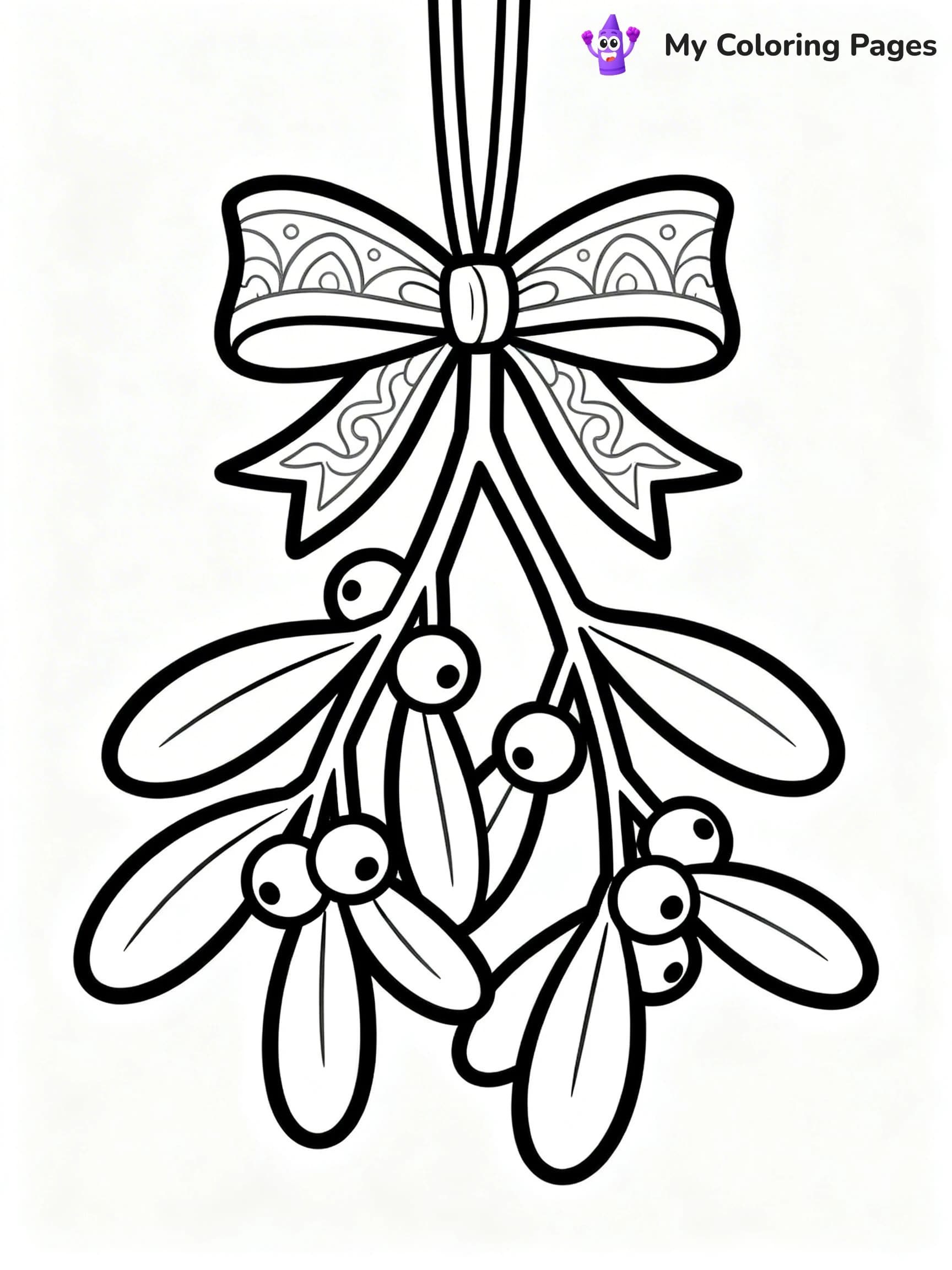 Mistletoe Coloring Pages - 23