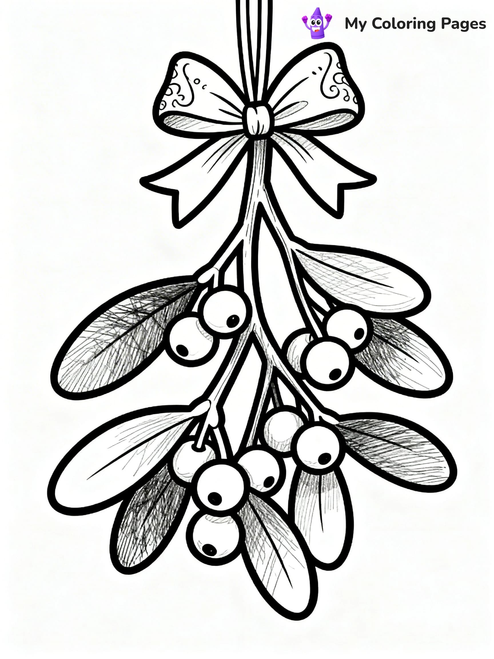 Mistletoe Coloring Pages - 22
