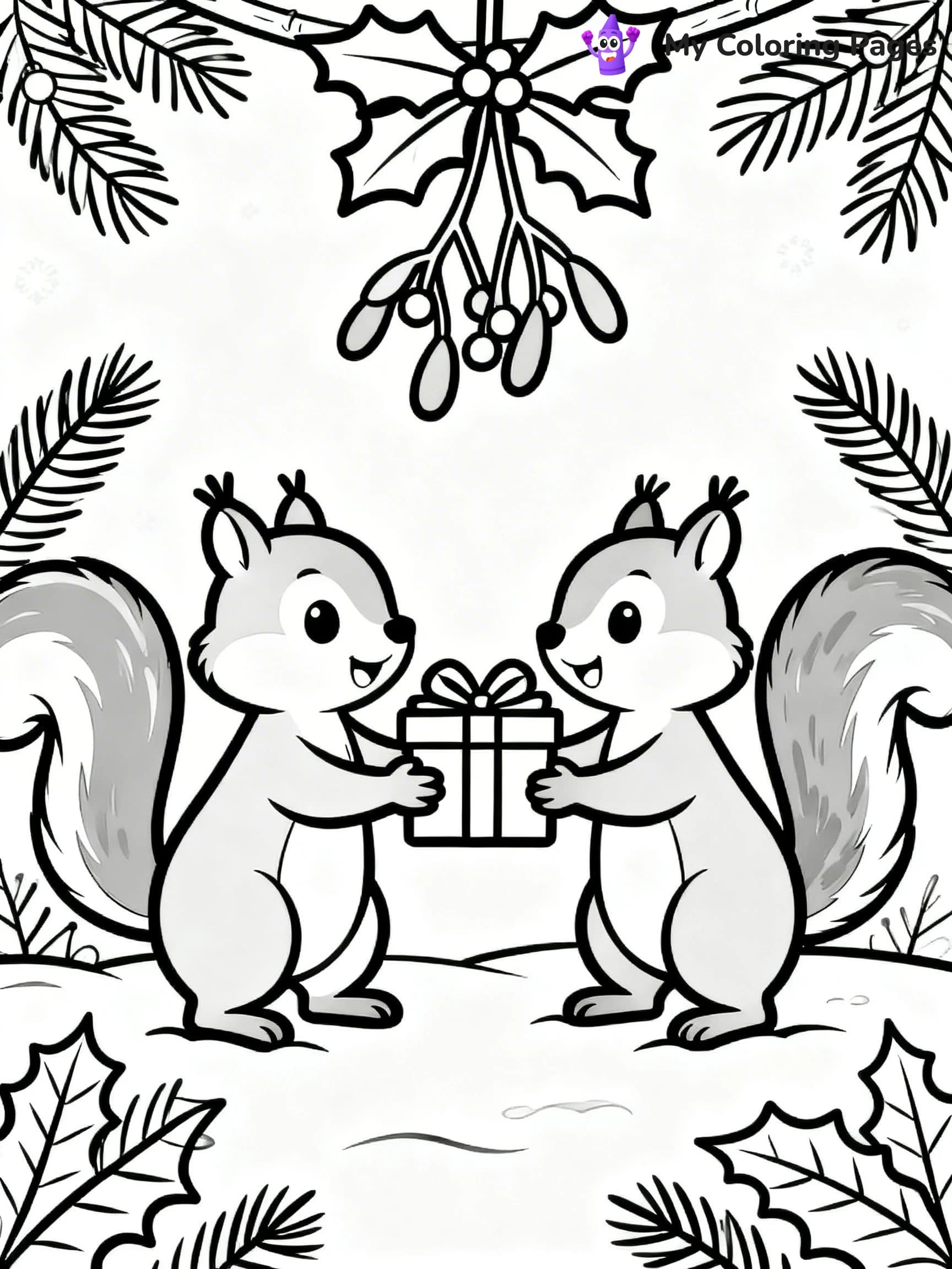 Mistletoe Coloring Pages - 18