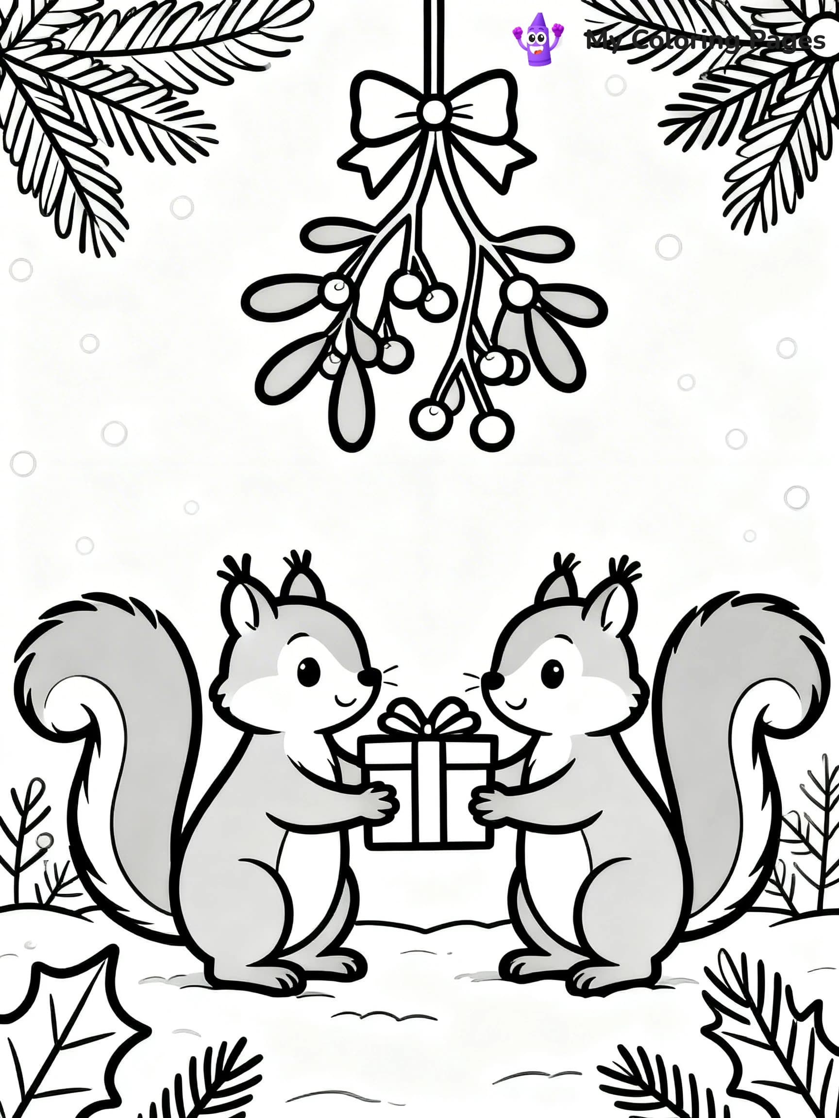 Mistletoe Coloring Pages - 17