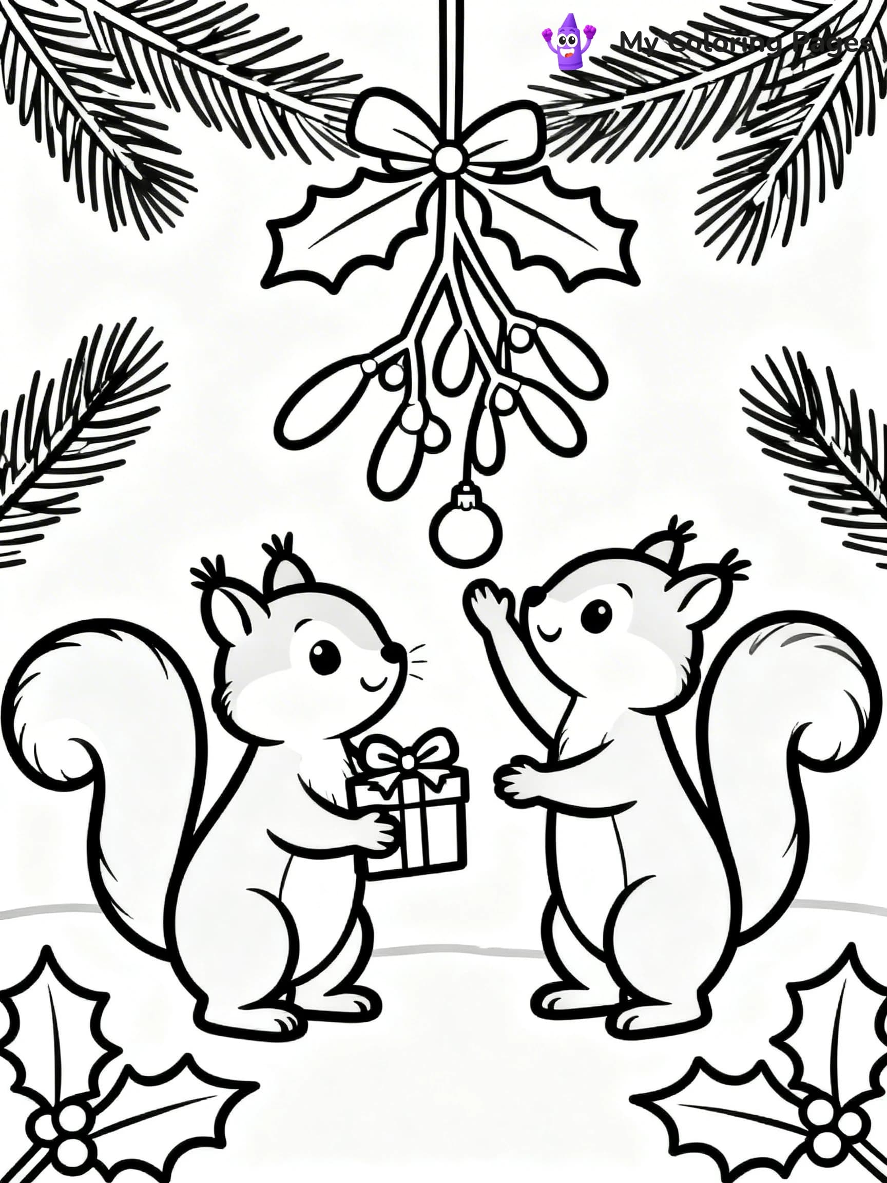 Mistletoe Coloring Pages - 16