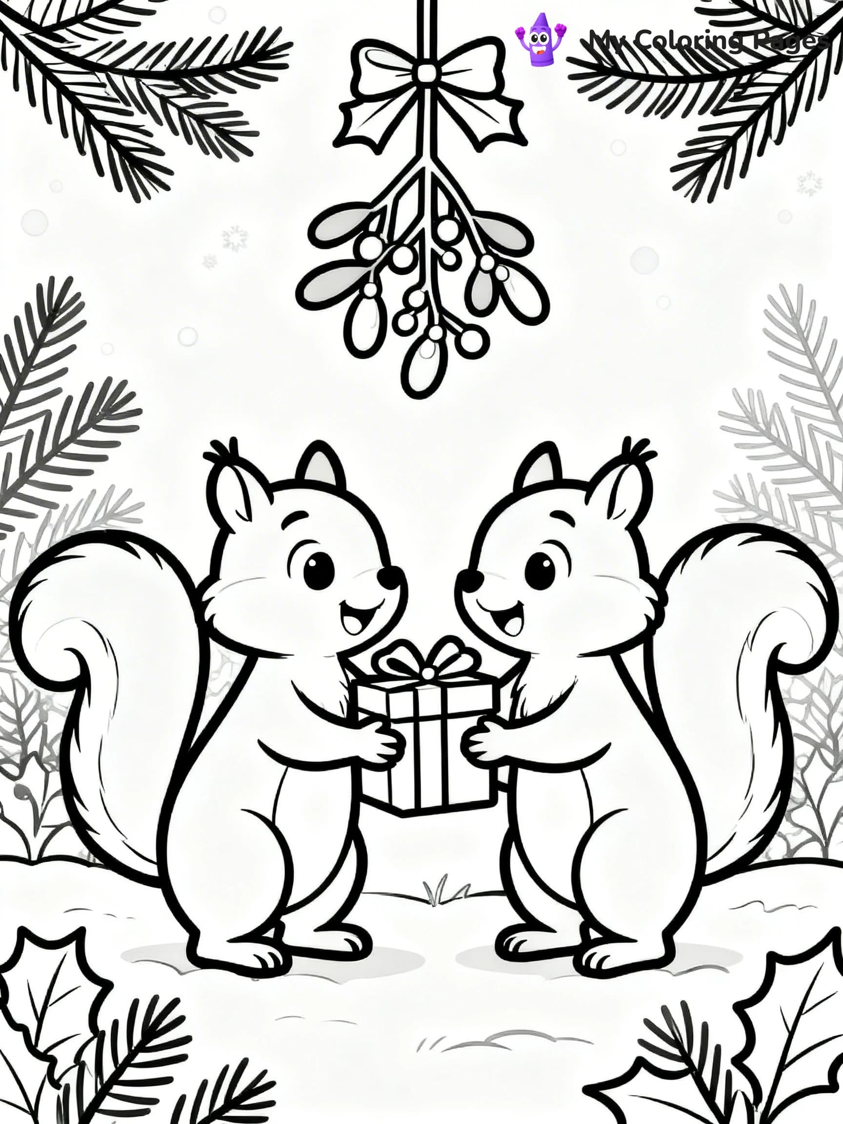 Mistletoe Coloring Pages - 15