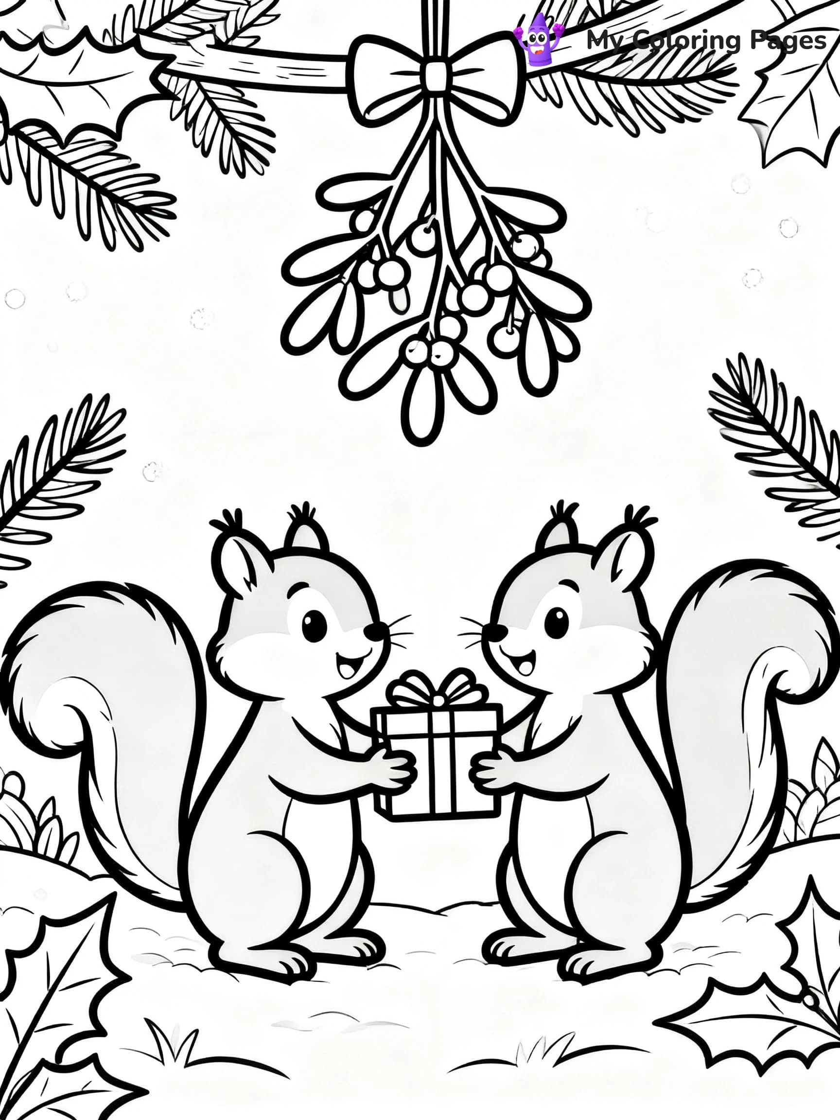 Mistletoe Coloring Pages - 14