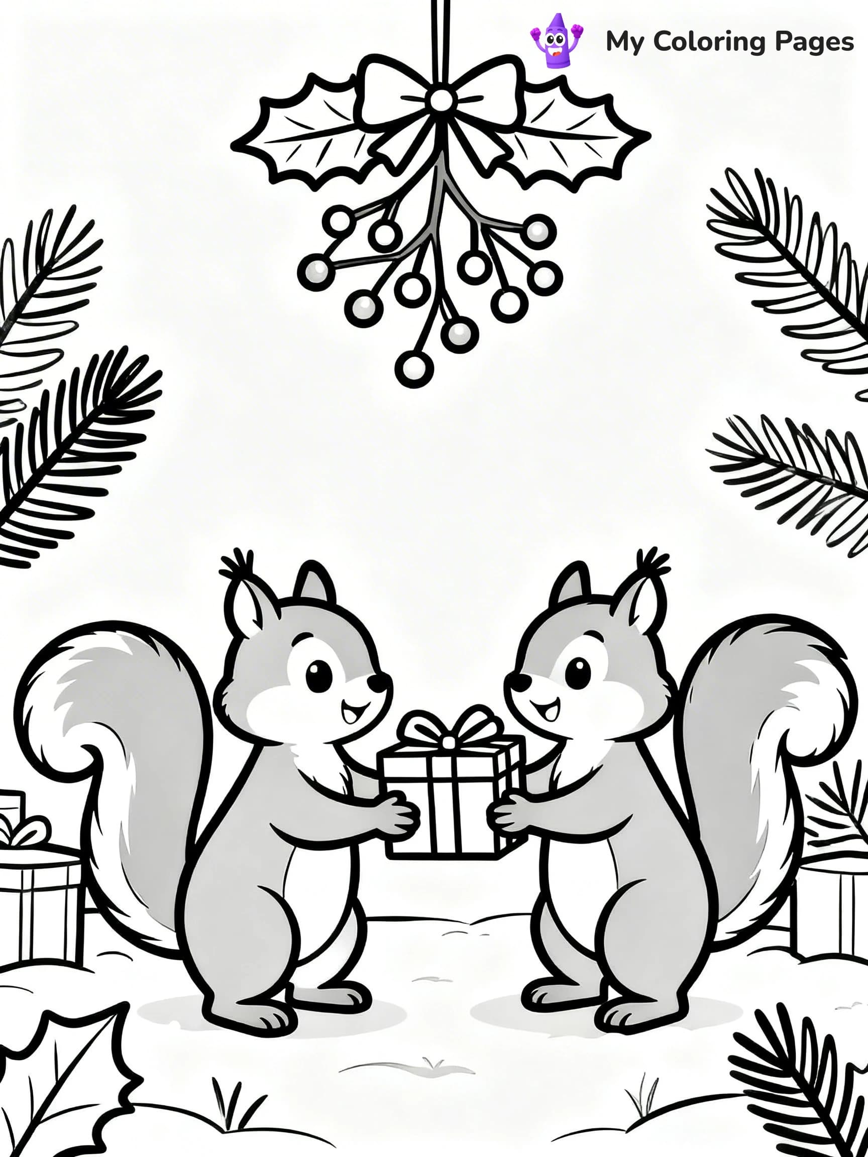 Mistletoe Coloring Pages - 13