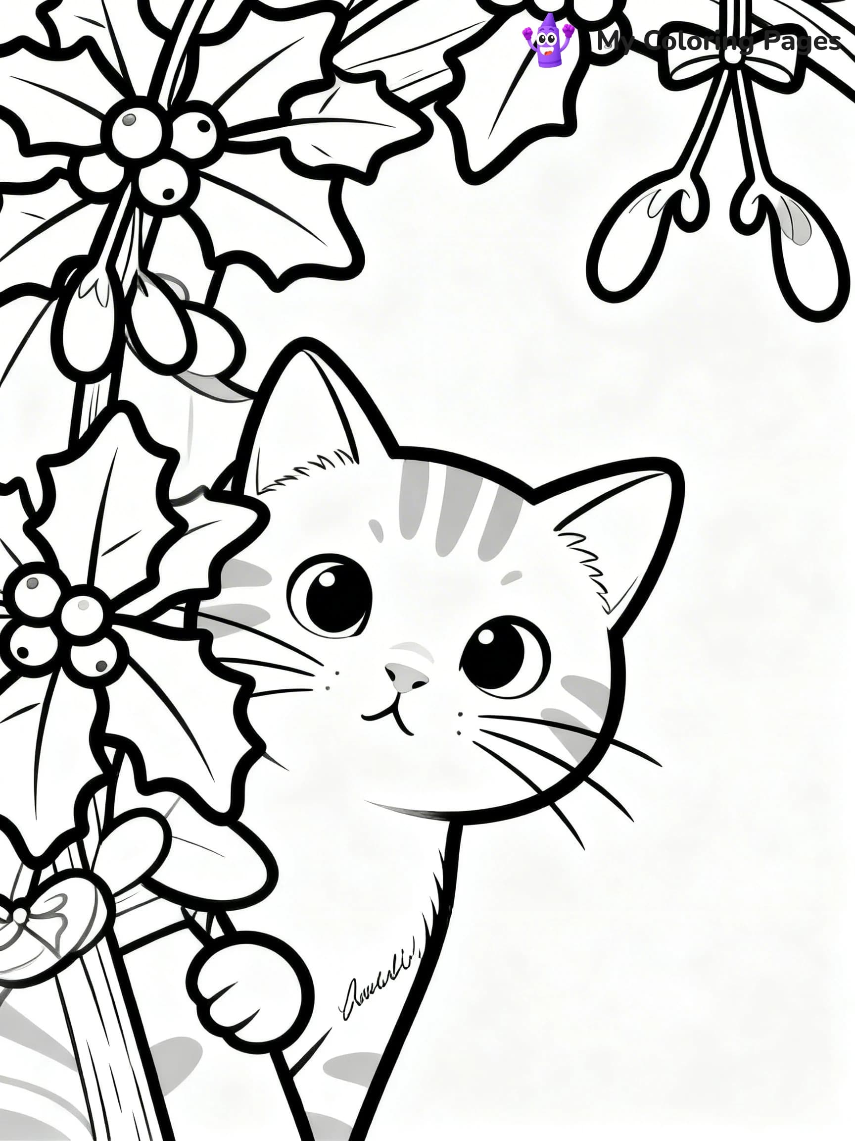 Mistletoe Coloring Pages - 12