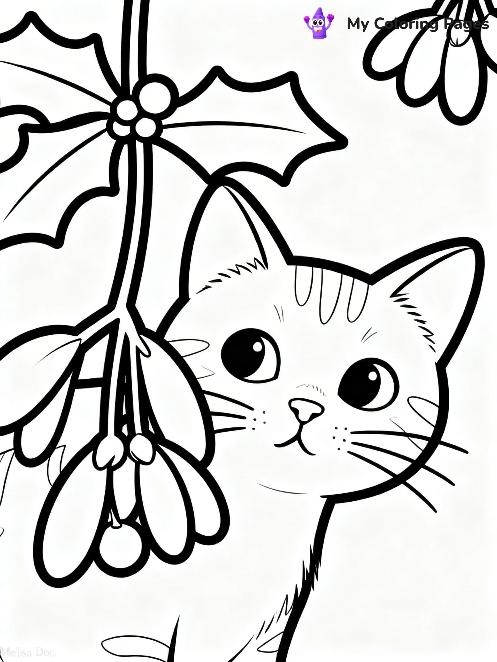 Mistletoe Coloring Pages - 8
