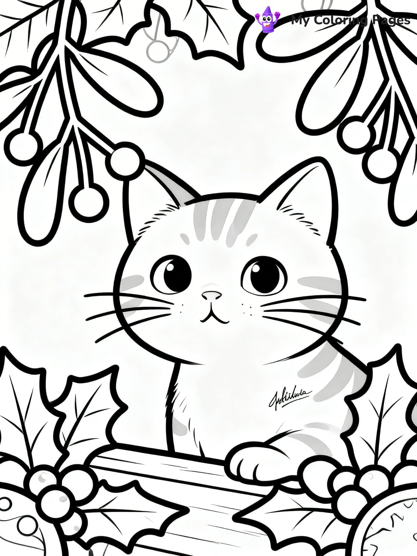 Mistletoe Coloring Pages - 7
