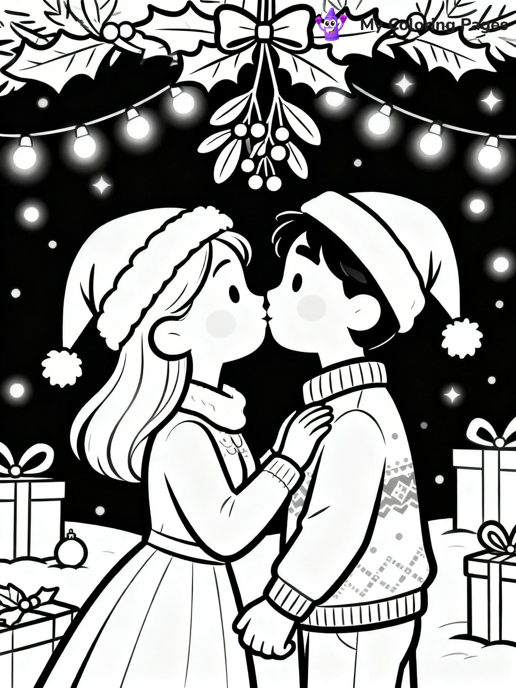 Mistletoe Coloring Pages - 6
