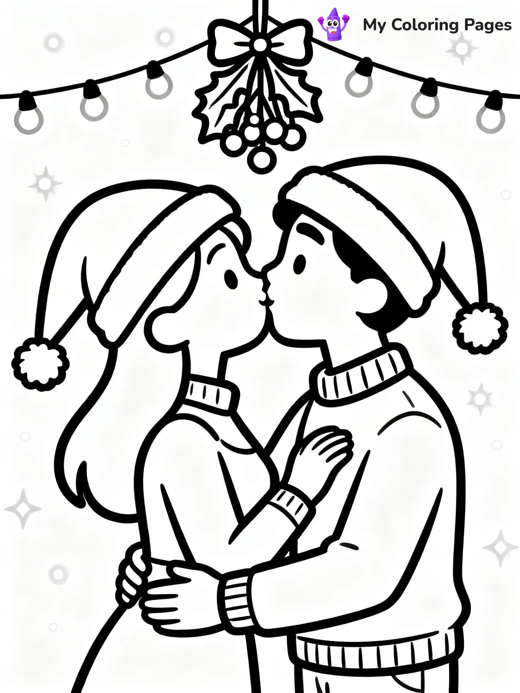 Mistletoe Coloring Pages - 3