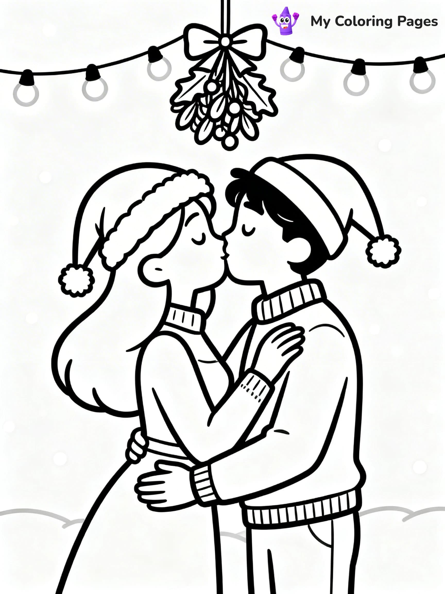 Mistletoe Coloring Pages - 2