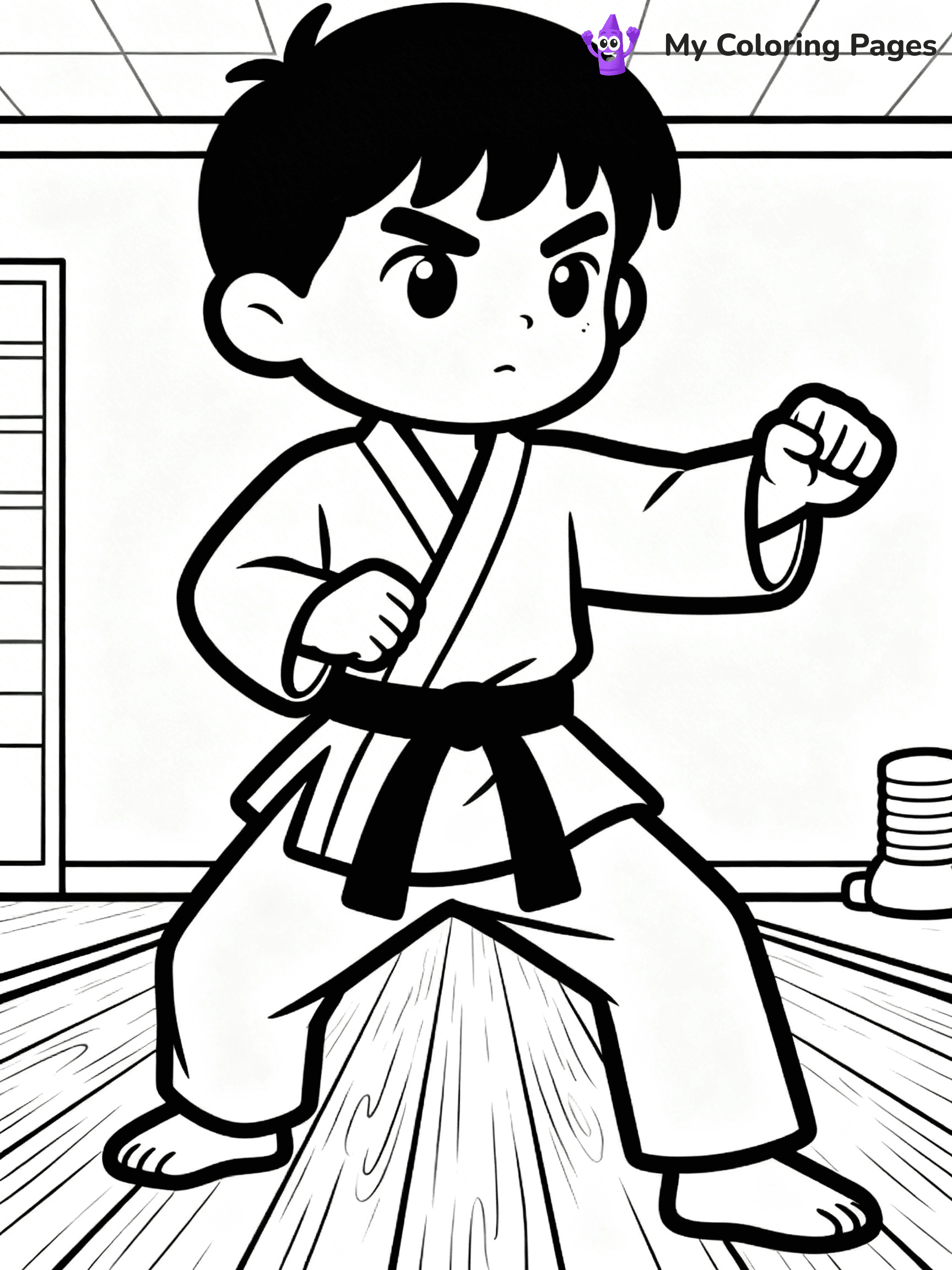 Karate Coloring Pages - 45