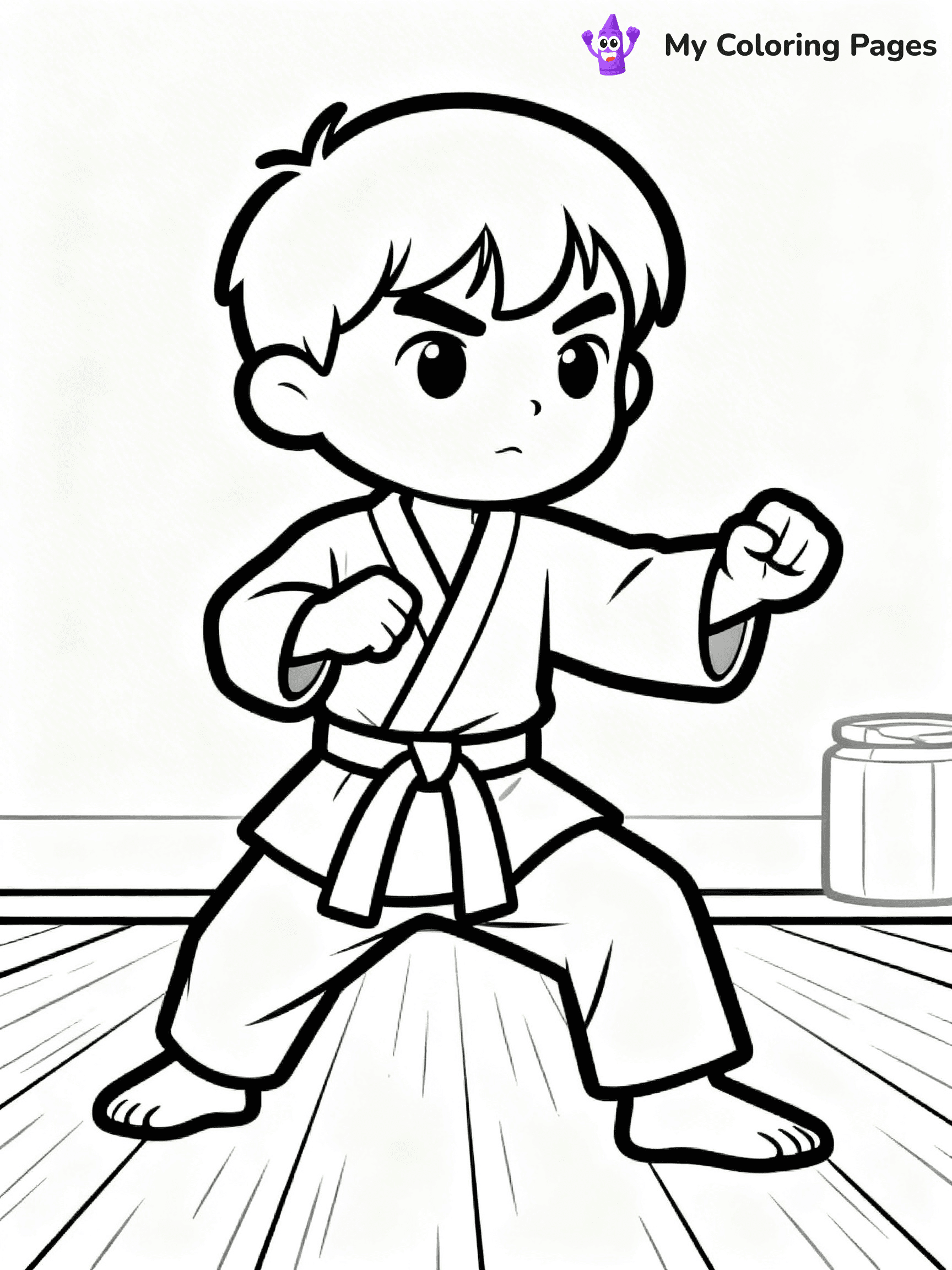 Karate Coloring Pages - 43