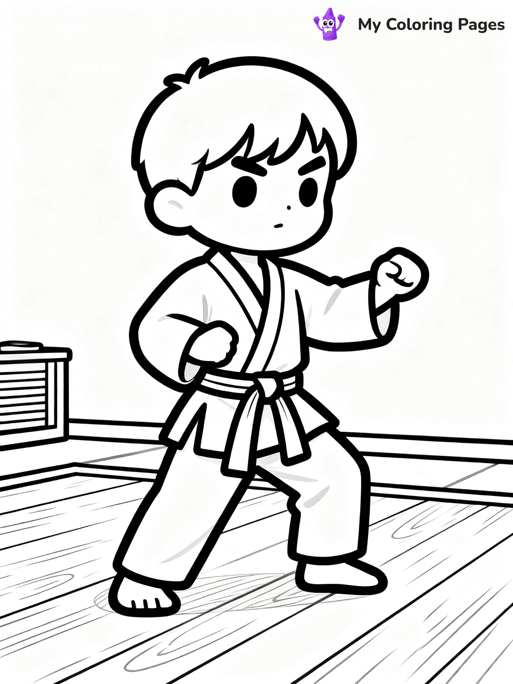Karate Coloring Pages - 41