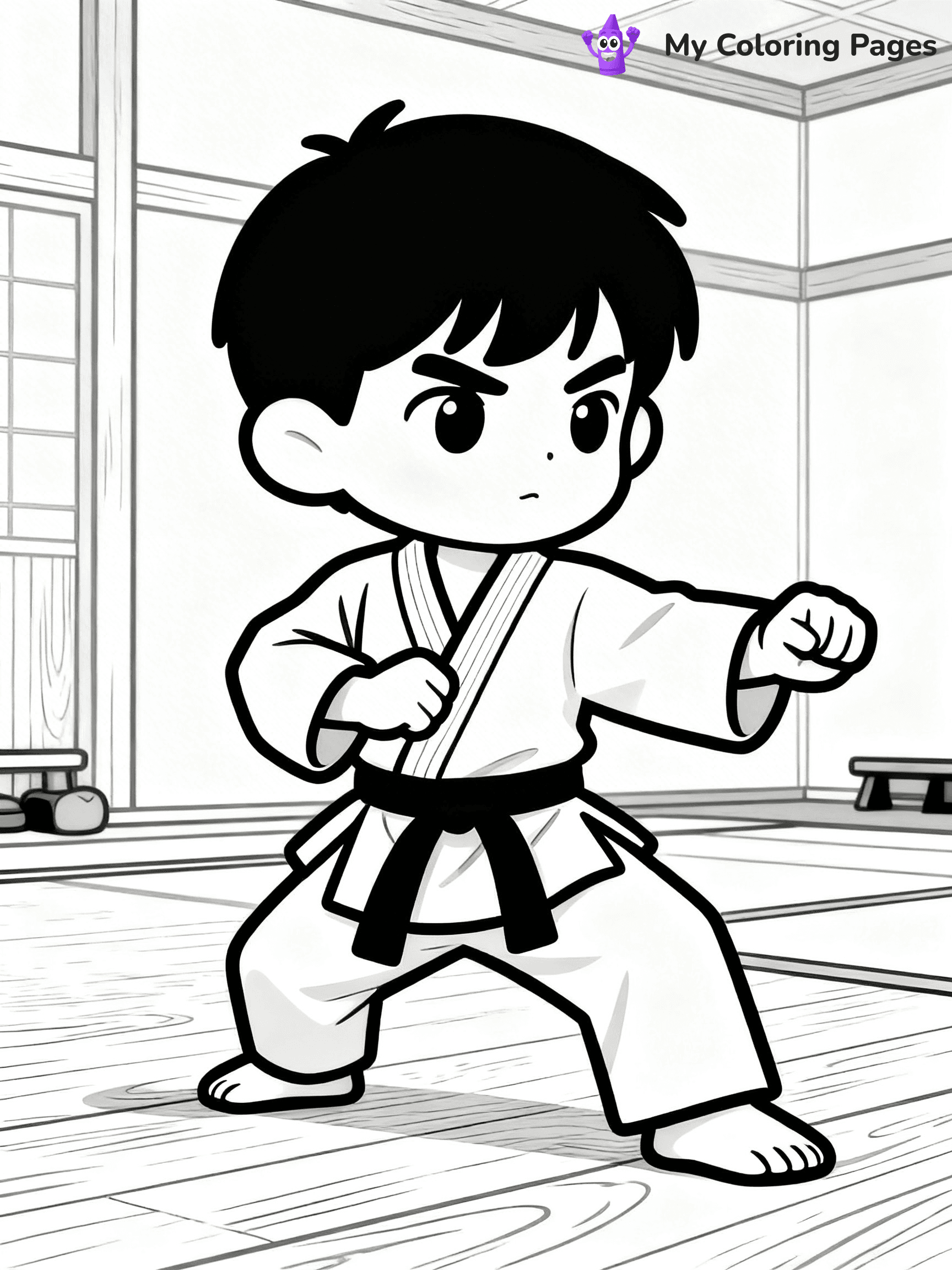 Karate Coloring Pages - 40