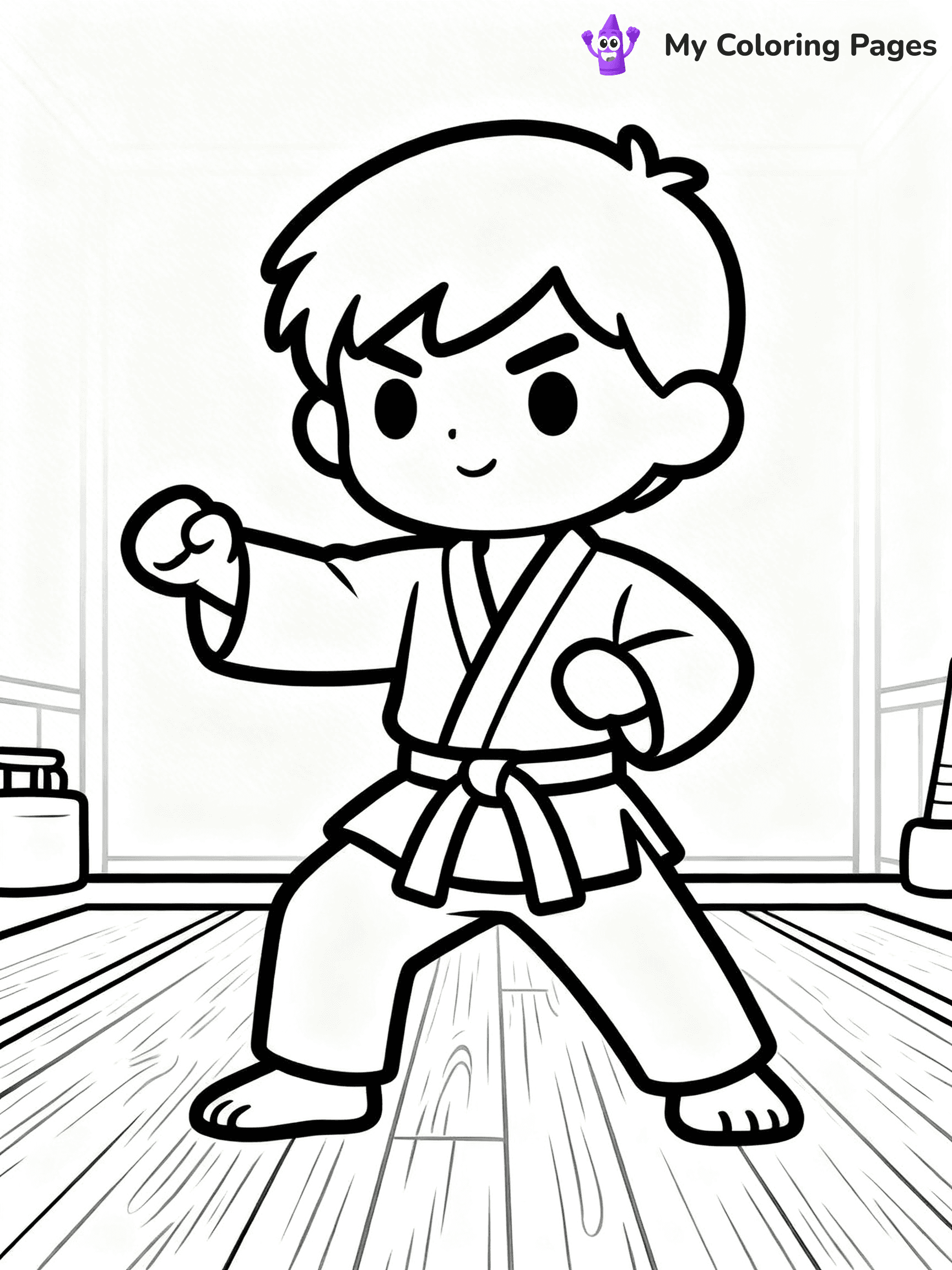 Karate Coloring Pages - 39