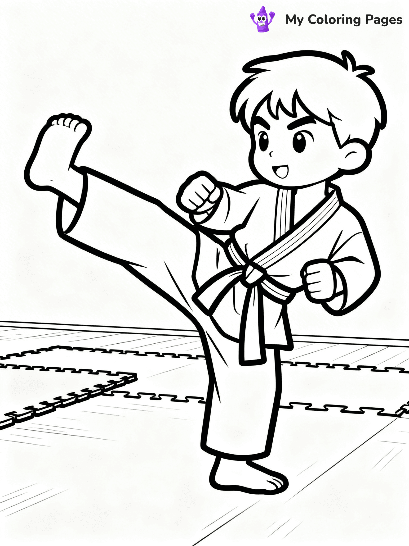Karate Coloring Pages - 38